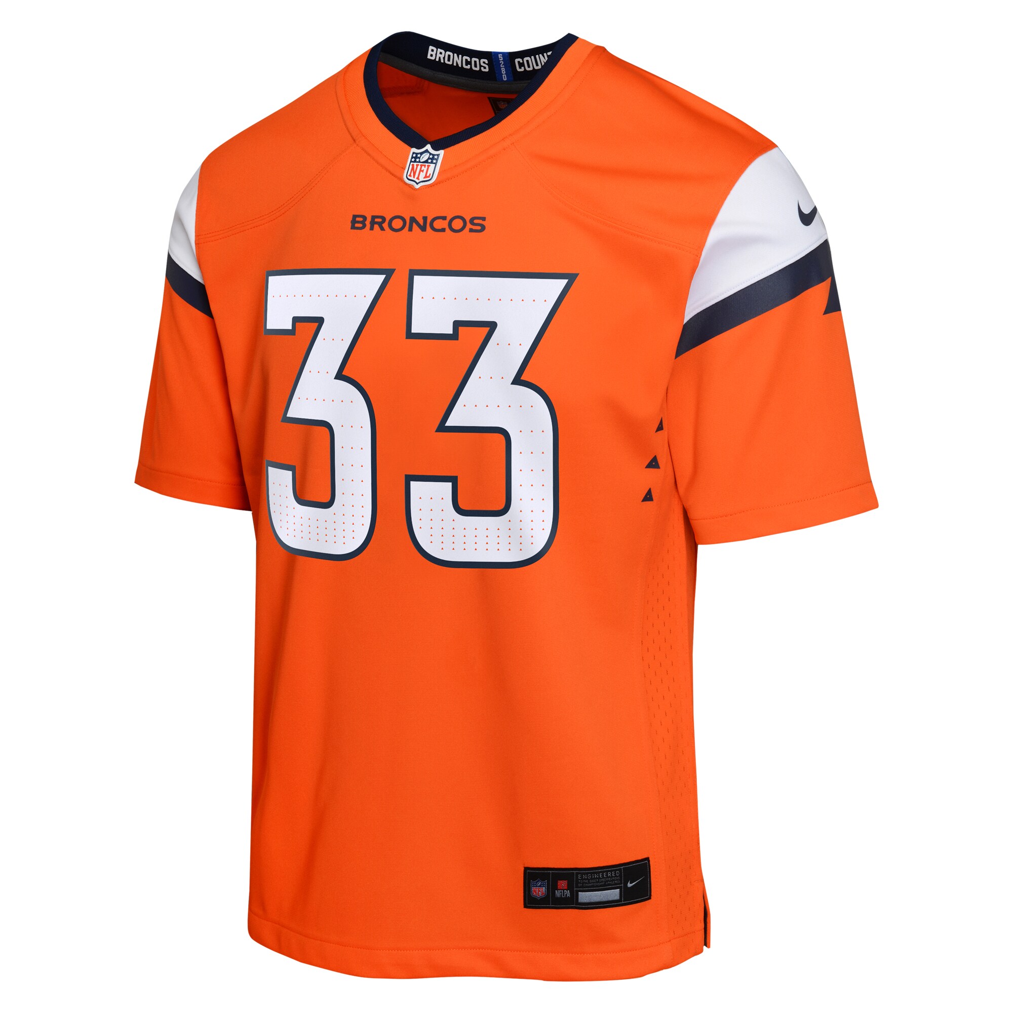 Javonte Williams Denver Broncos  Youth Game Jersey - Orange
