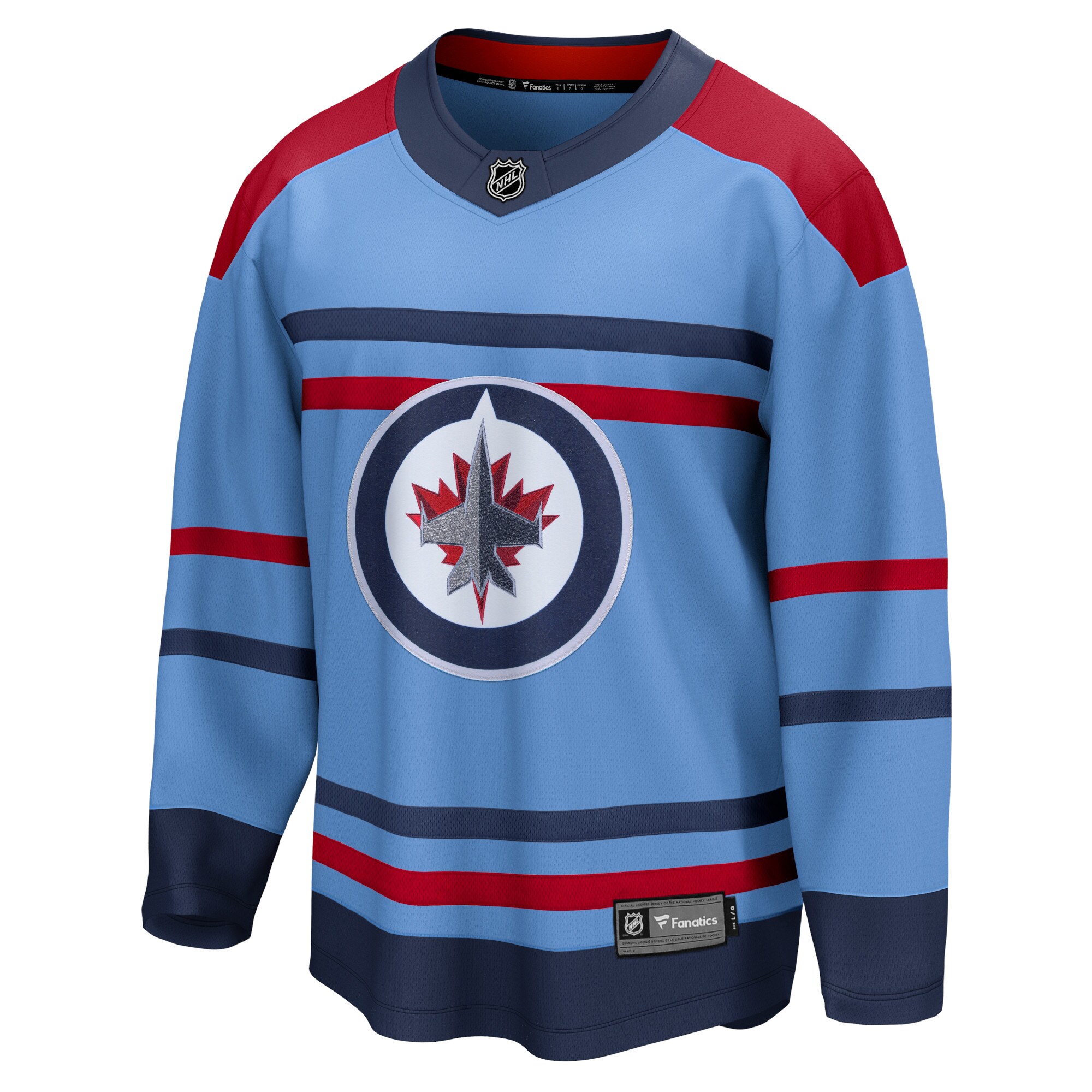 Winnipeg Jets Fanatics Anniversary Premier Breakaway Jersey - Light Blue