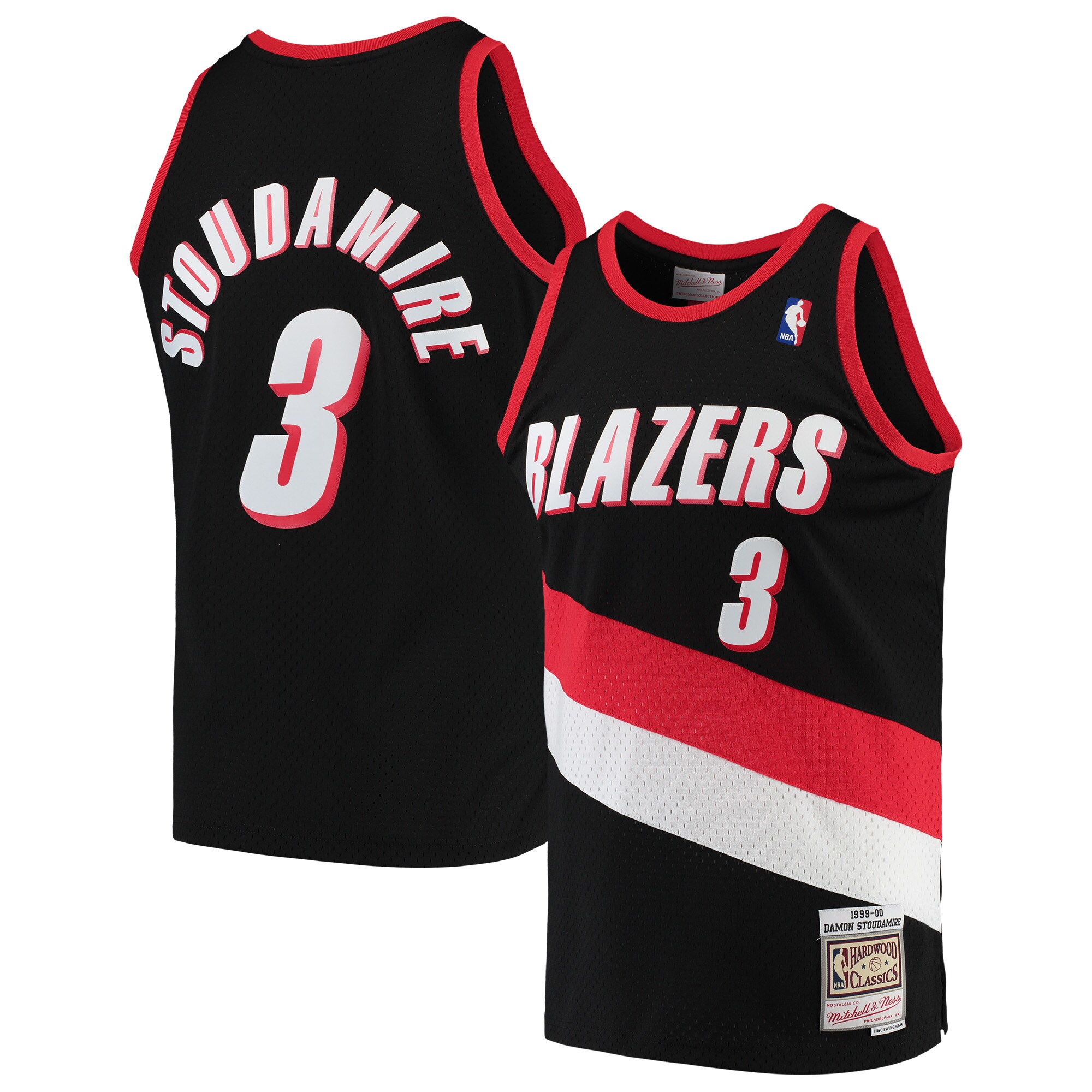 Damon Stoudamire Portland Trail Blazers Mitchell & Ness 1999\/00 Hardwood Classics Swingman Jersey - Black