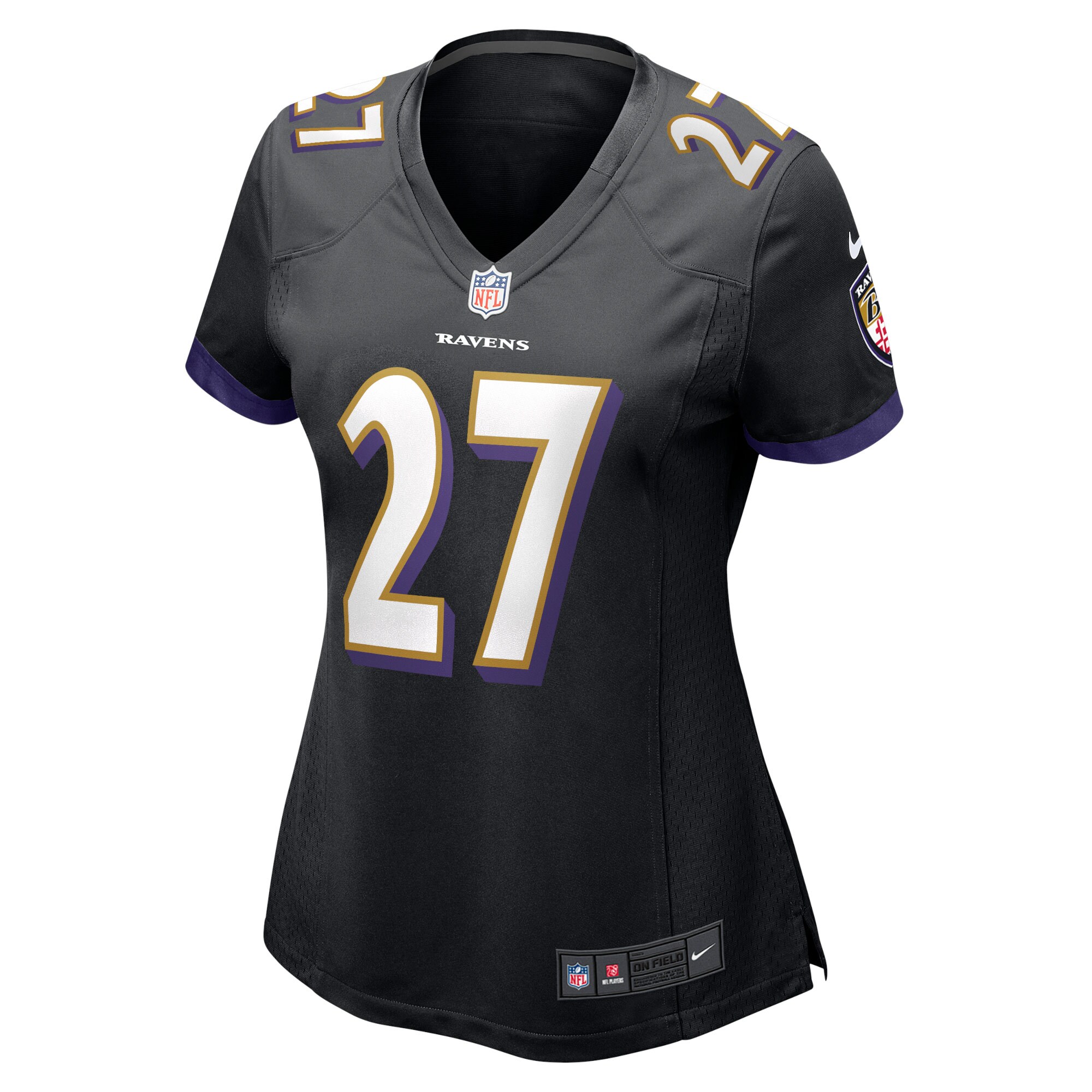 J.K. Dobbins Baltimore Ravens  Women's Game Jersey - Black