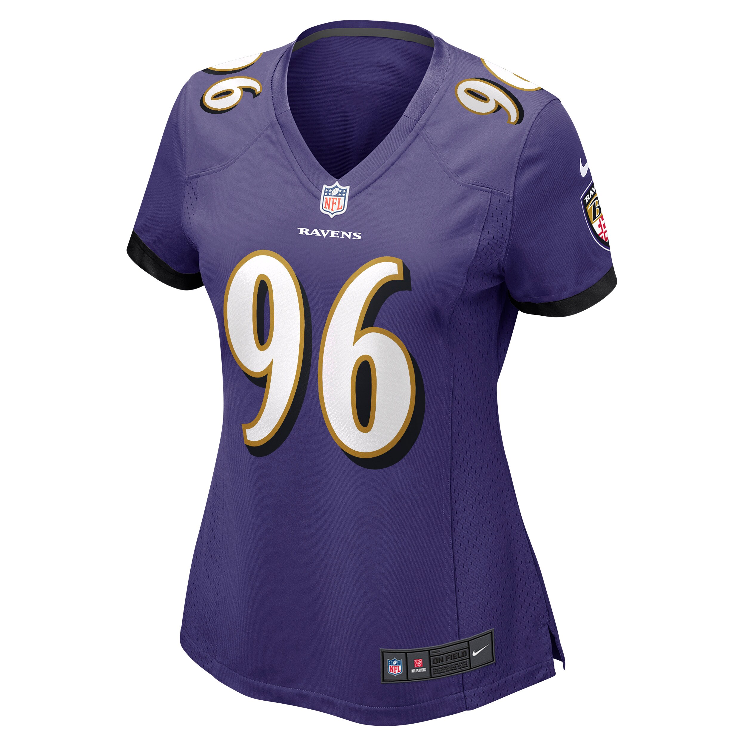 Broderick Washington Baltimore Ravens  Women's Game Jersey - Purple