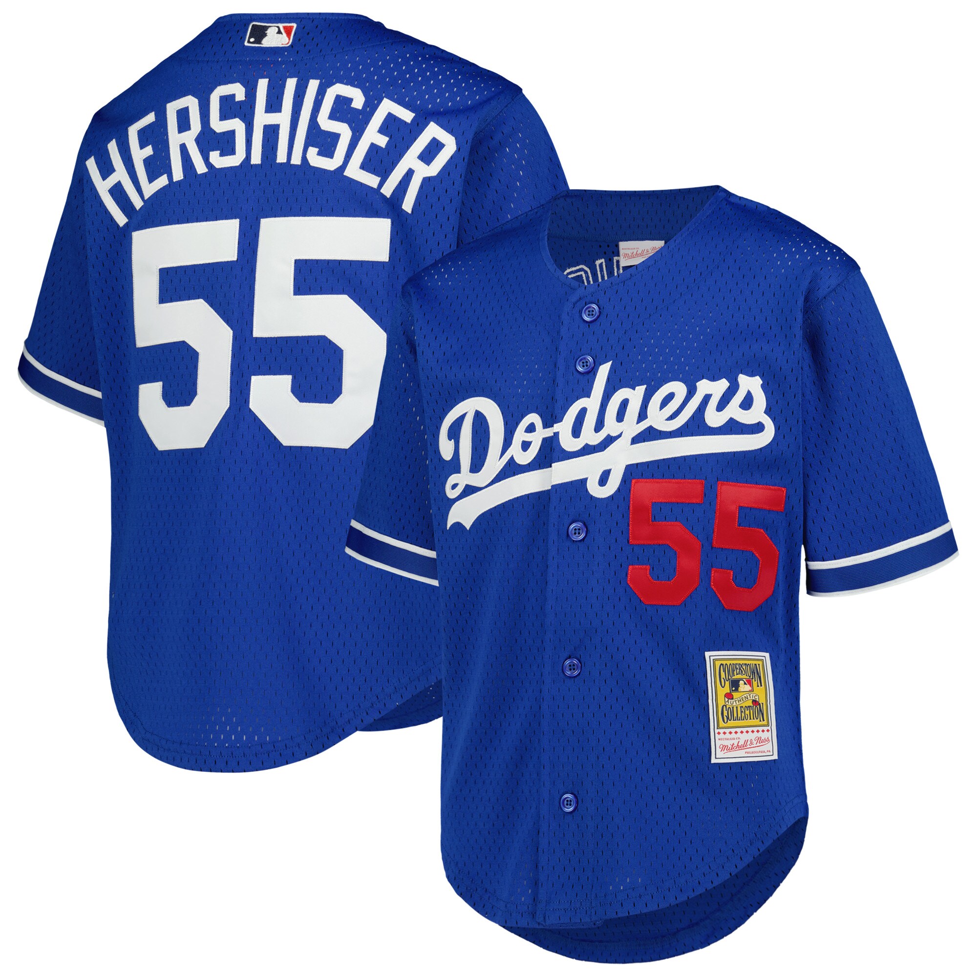 Orel Hershiser Los Angeles Dodgers Mitchell & Ness Youth Cooperstown Collection\u00c2\u00a0Mesh Batting Practice Jersey - Royal