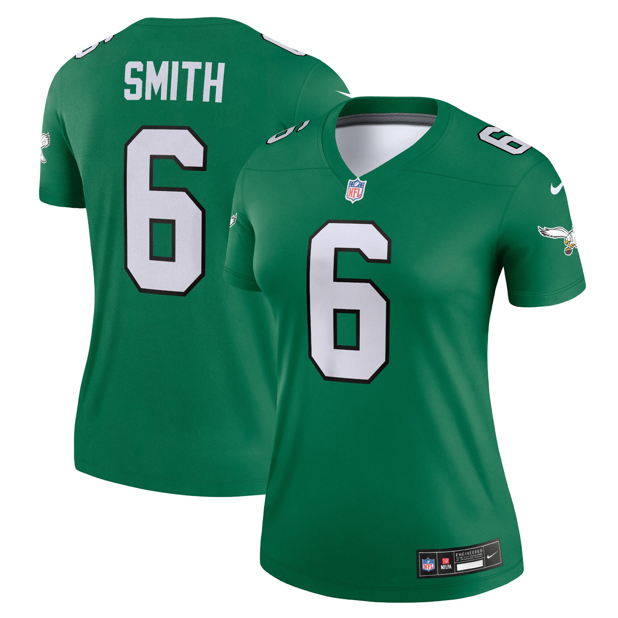 DeVonta Smith Philadelphia Eagles  Women's Alternate Legend Player Jersey - Kelly Green