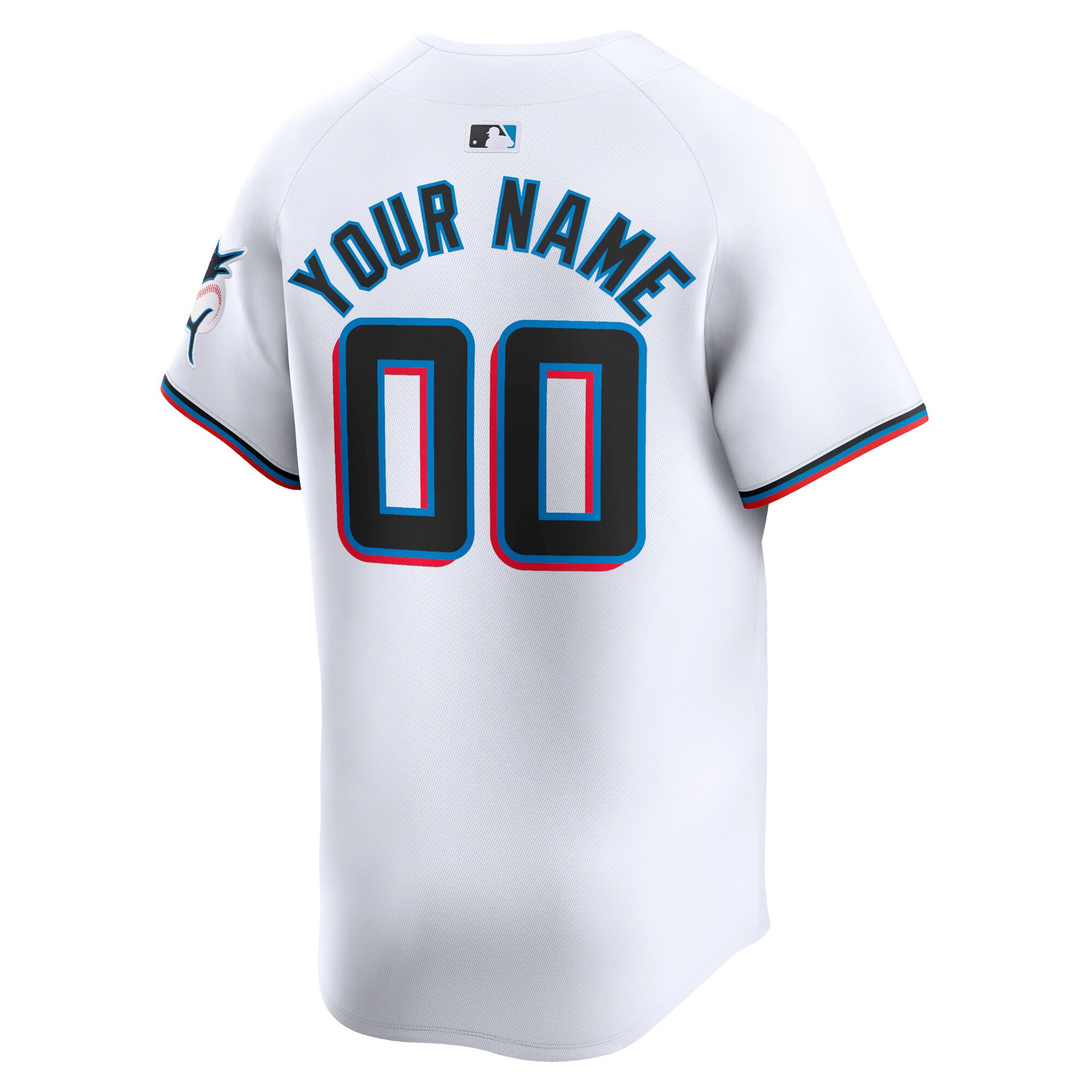 Miami Marlins  Home Limited Custom Jersey - White