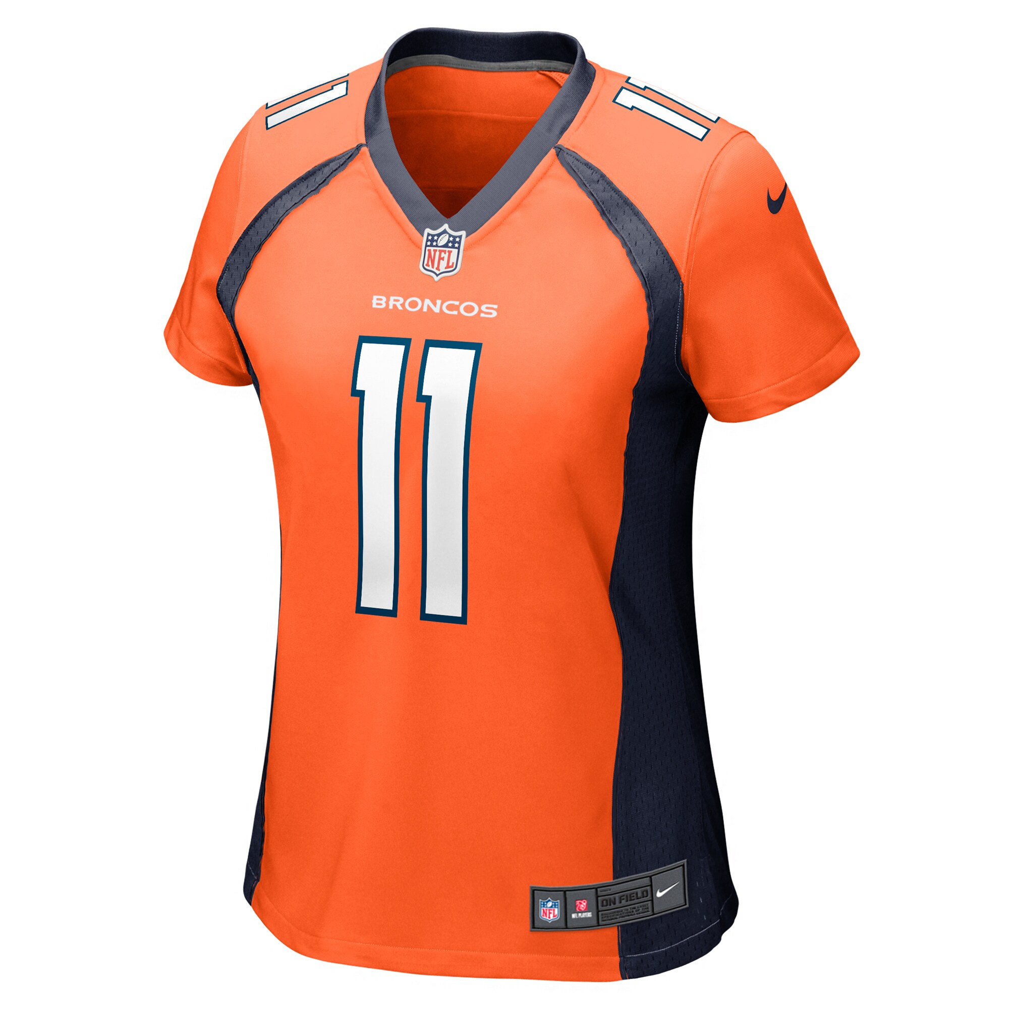 Ben DiNucci Denver Broncos  Women's Team Game Jersey -  Orange