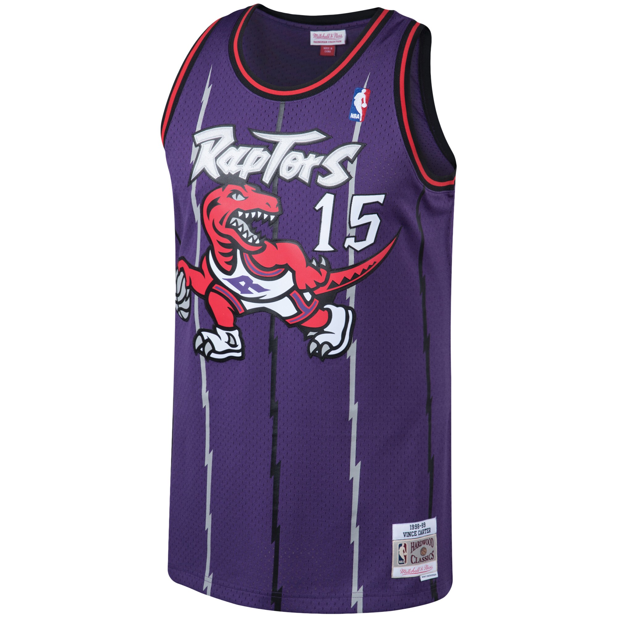 Vince Carter Toronto Raptors Mitchell & Ness 1998\/99 Big & Tall Hardwood Classics Swingman Jersey - Purple