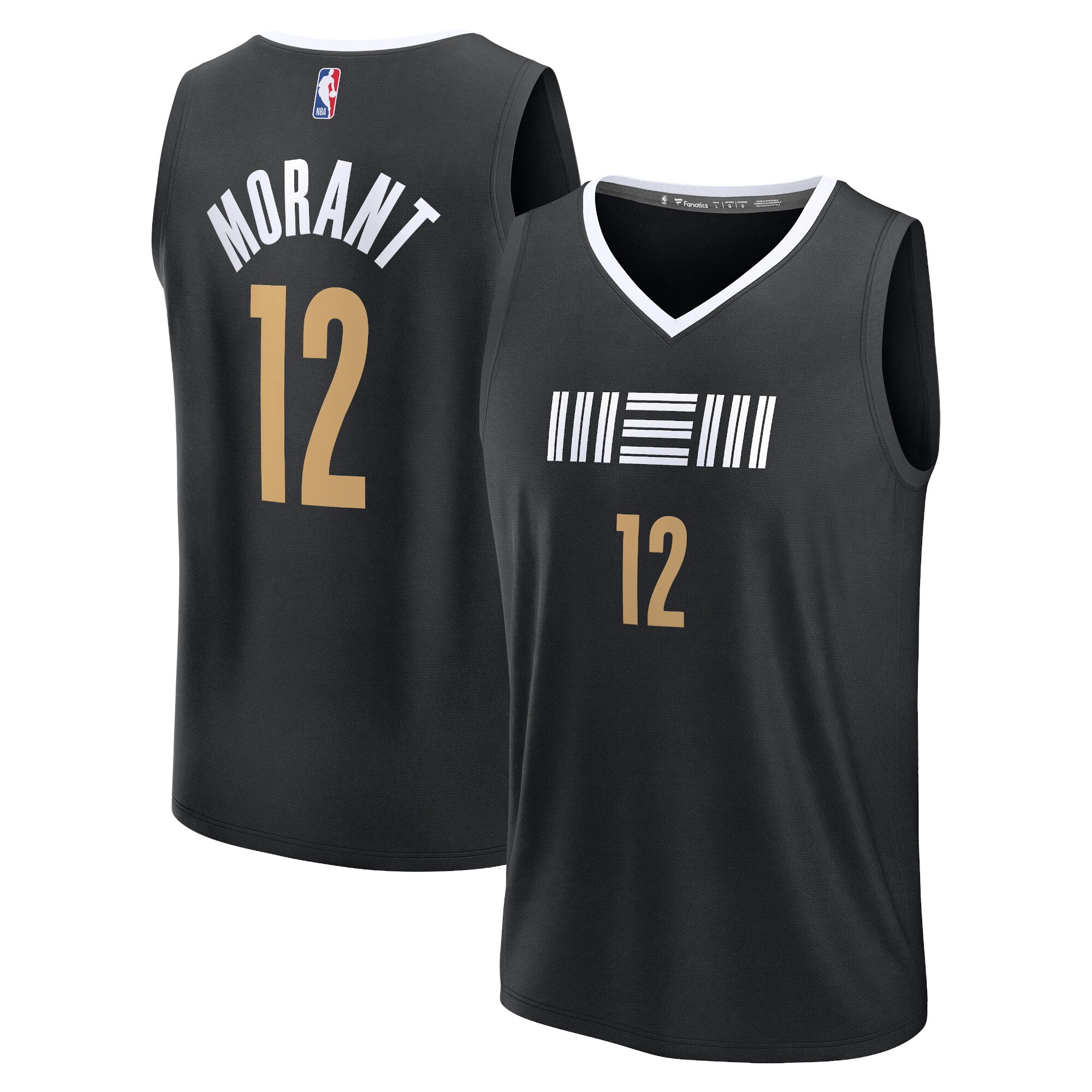 Ja Morant Memphis Grizzlies Fanatics Youth Fast Break Jersey - Black - City Edition