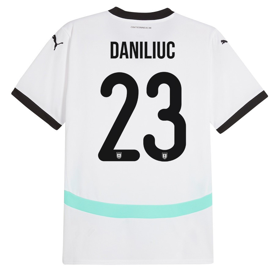 Flavius Daniliuc 23 Austria National Team 2024/25 Away Men Jersey - White