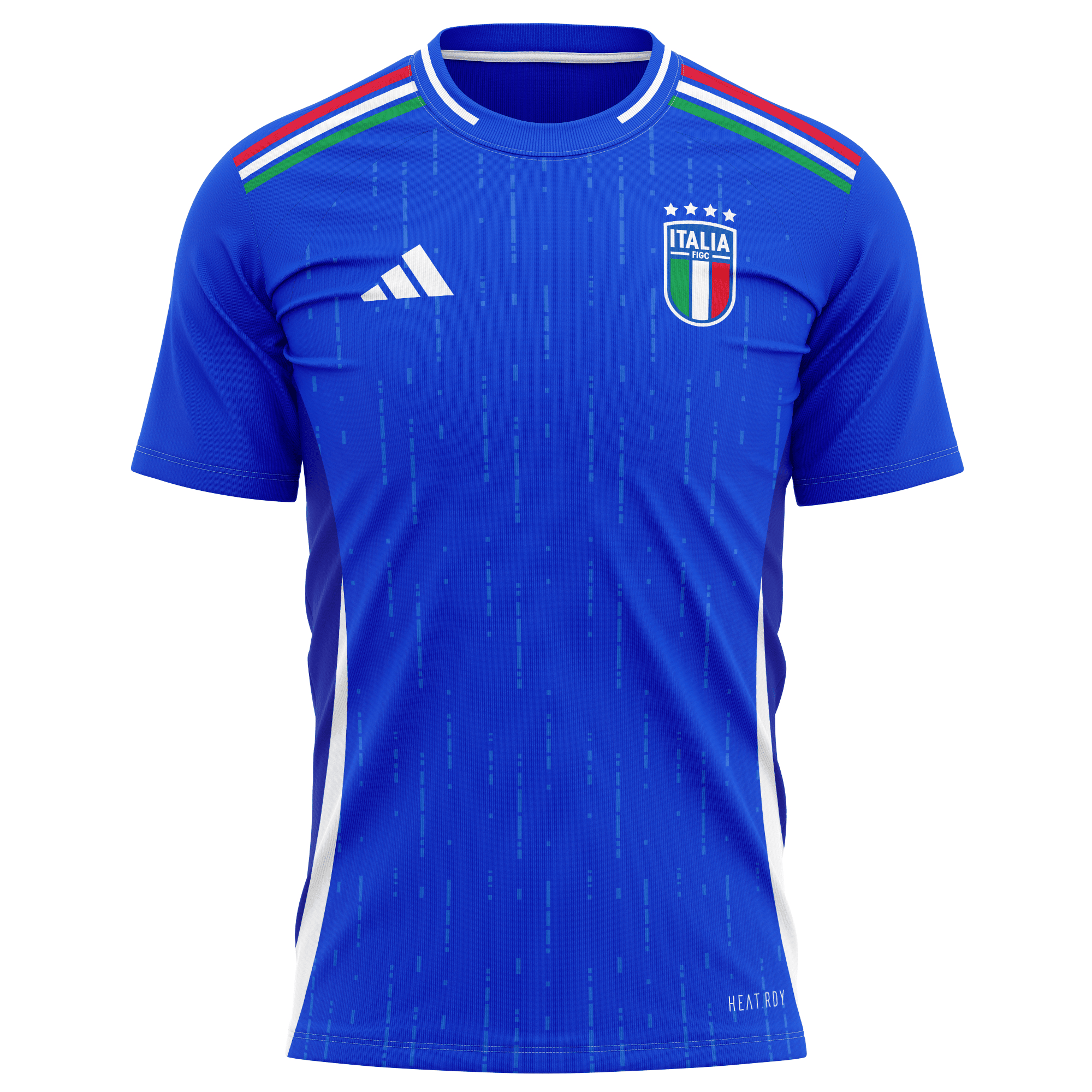 Italy National Team 2024 Home Kits AOP T-shirt - Blue