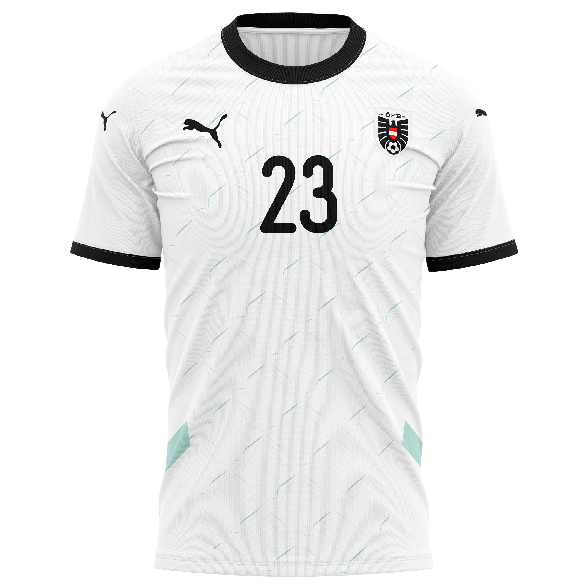 Manprit Sarkaria 23 Austria National Team 2024/25 Away Kits AOP T-shirt - White