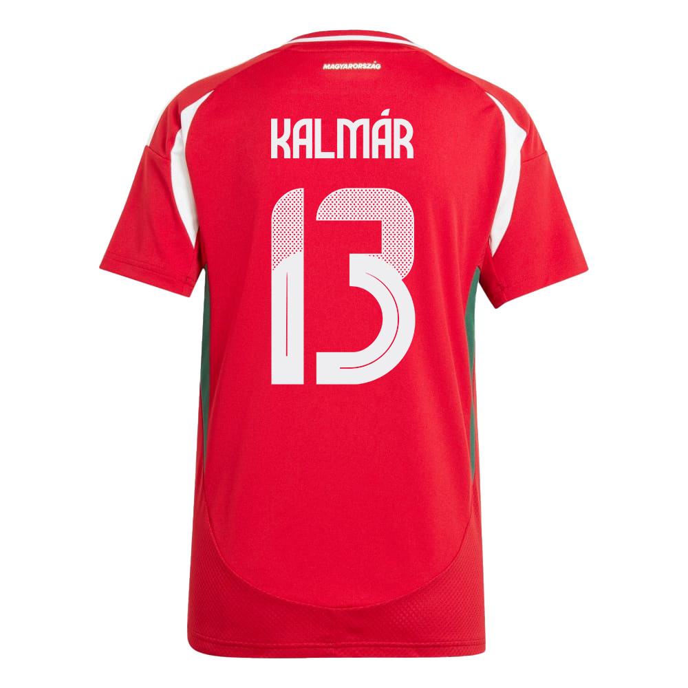 Zsolt Kalmár 13 Hungary National Team 2024/25 Home WOMEN Jersey - Red
