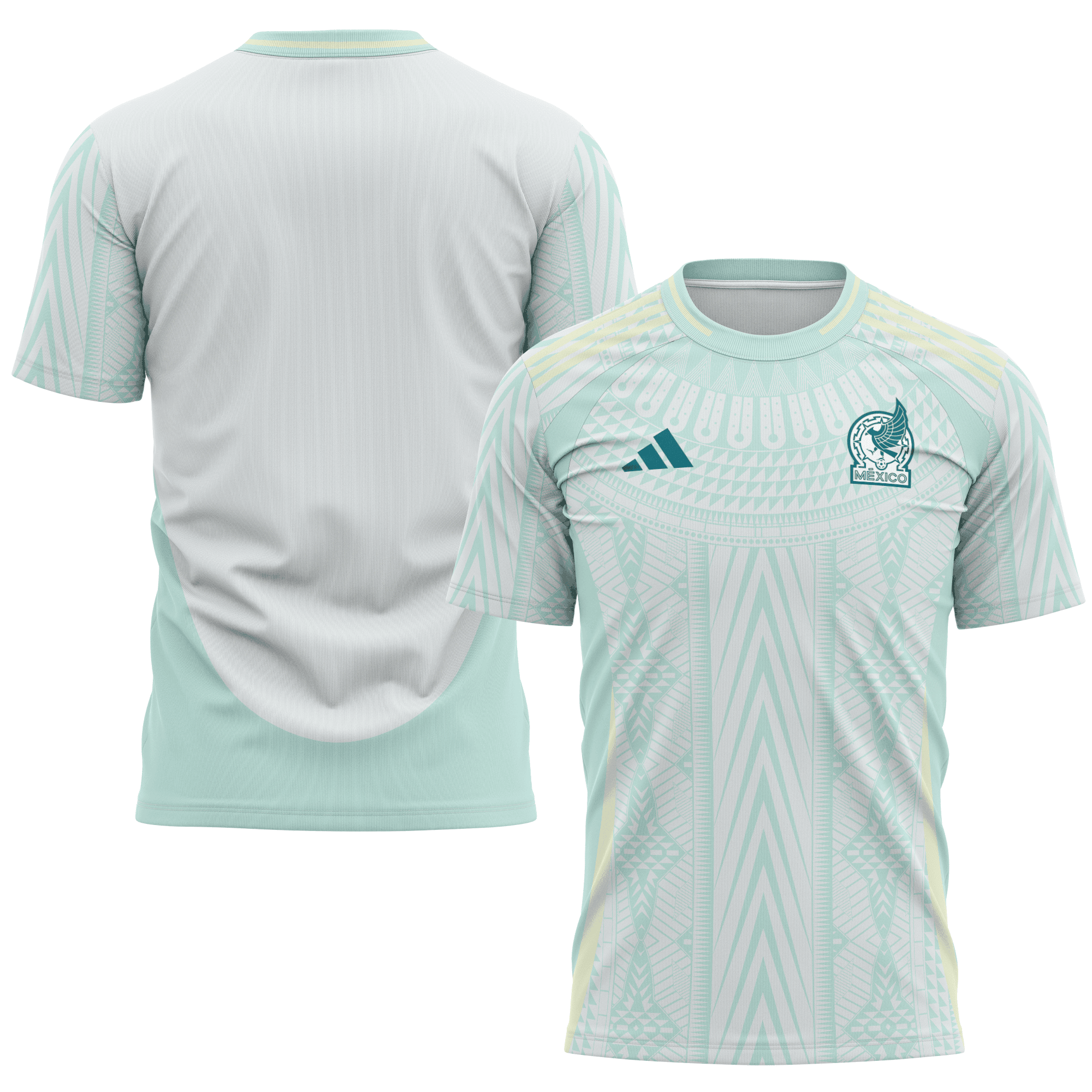 Mexico National Team 2024 Away Kits AOP T-shirt - Green