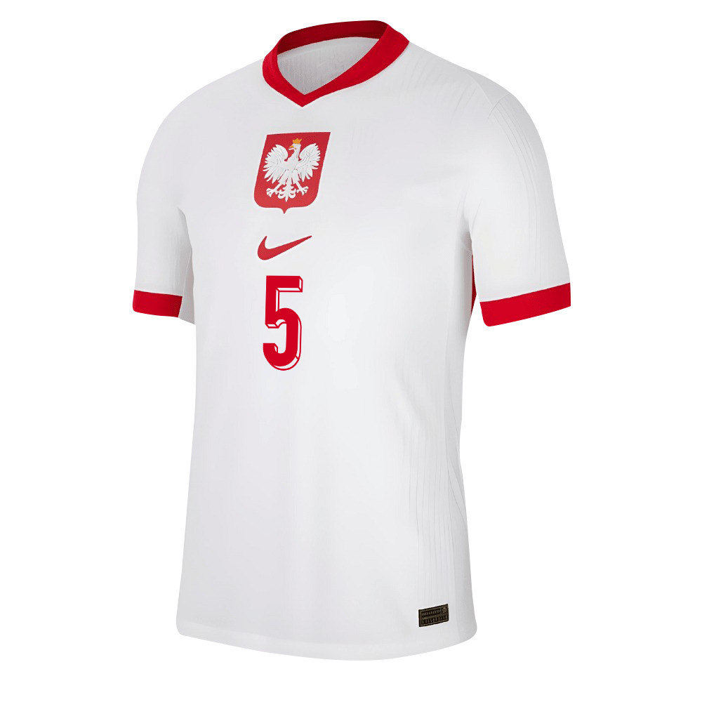 Jan Bednarek 5 Poland National Team 2024/25 Home Men Jersey - White