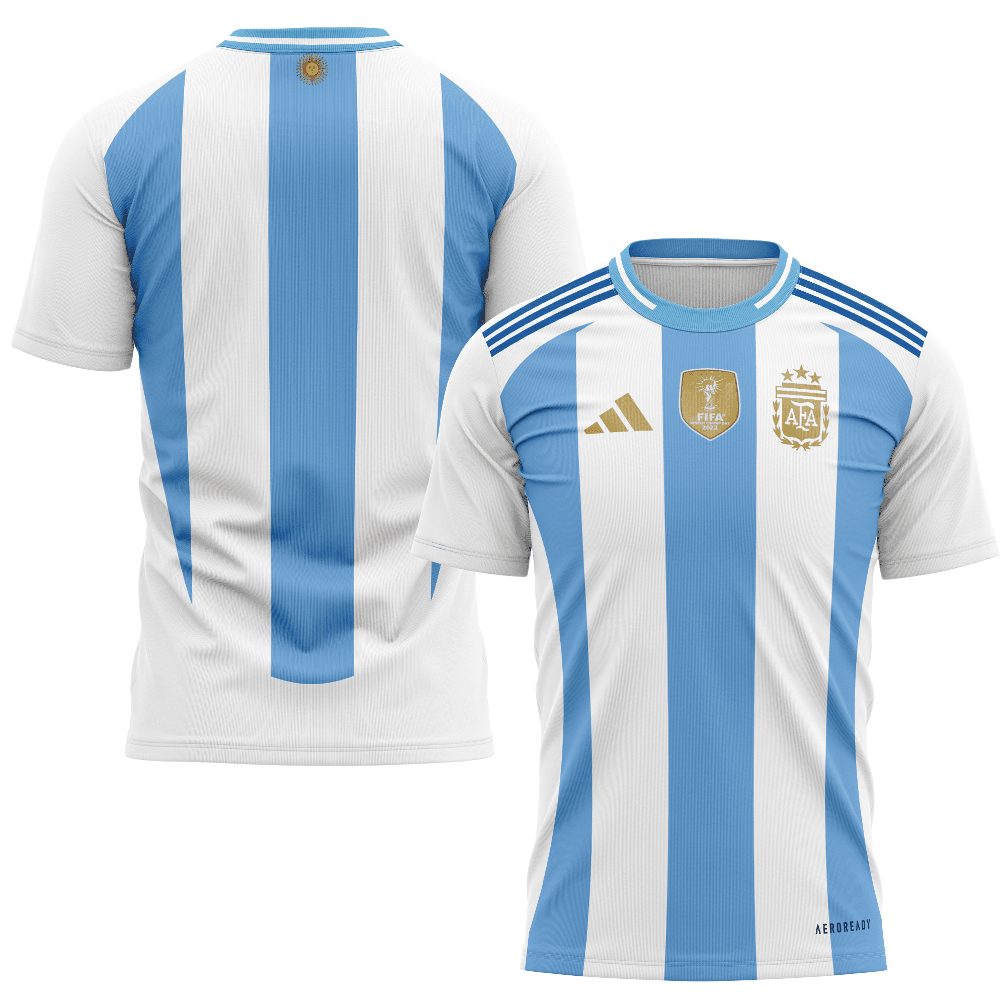 Argentina National Team 2024 Home Kits AOP T-shirt - White