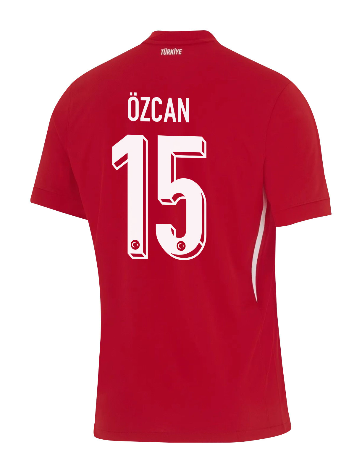Salih Özcan 15 Turkey National Team 2024 Away Stadium Men Jersey - Red