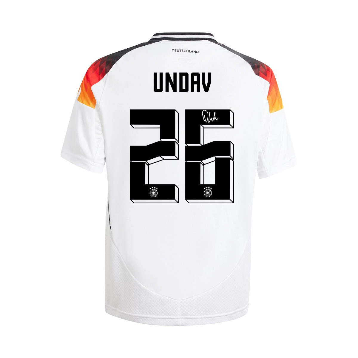 Deniz Undav 26 Signed Germany National Team 2024/25 YOUTH Jersey Autographed - Home