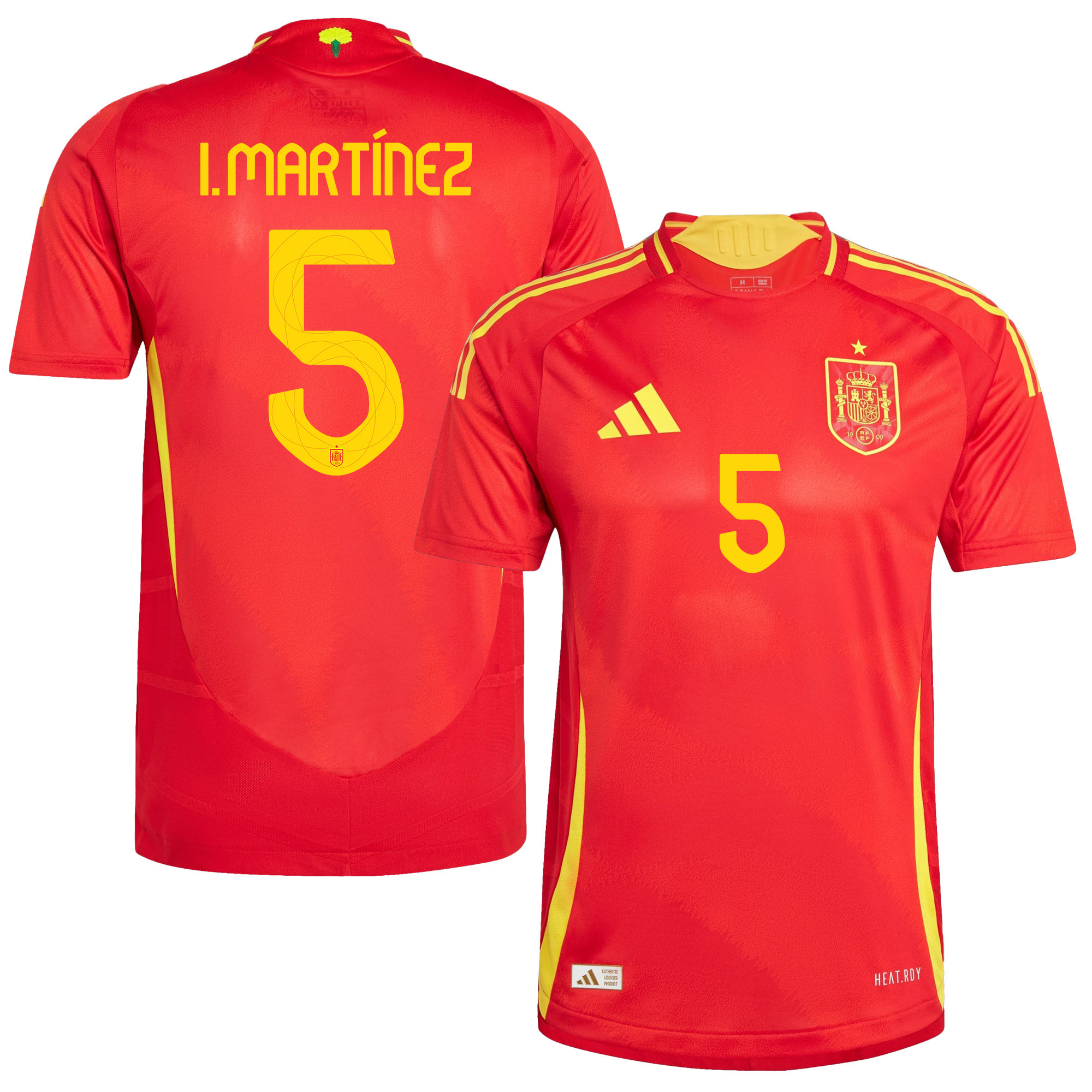 Iñigo Martínez 5 Spain National Team 2024 Home Men Jersey - Red