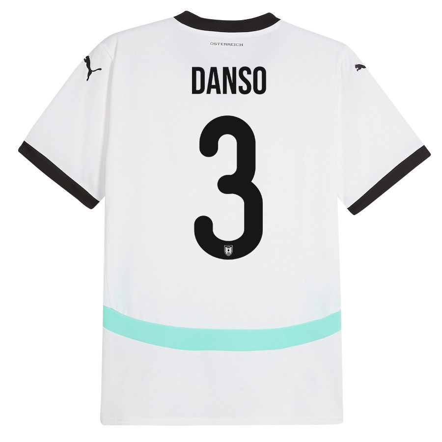 Kevin Danso 3 Austria National Team 2024/25 Away Men Jersey - White
