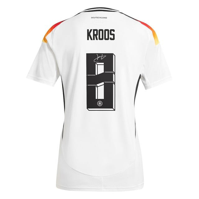 Toni Kroos 8 Signed Germany National Team 2024 Home Jersey Autographed - Women, White