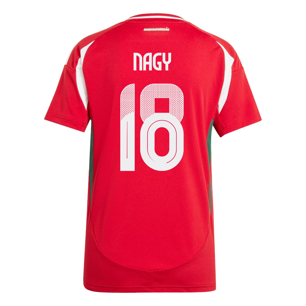 Zsolt Nagy 18 Hungary National Team 2024/25 Home WOMEN Jersey - Red