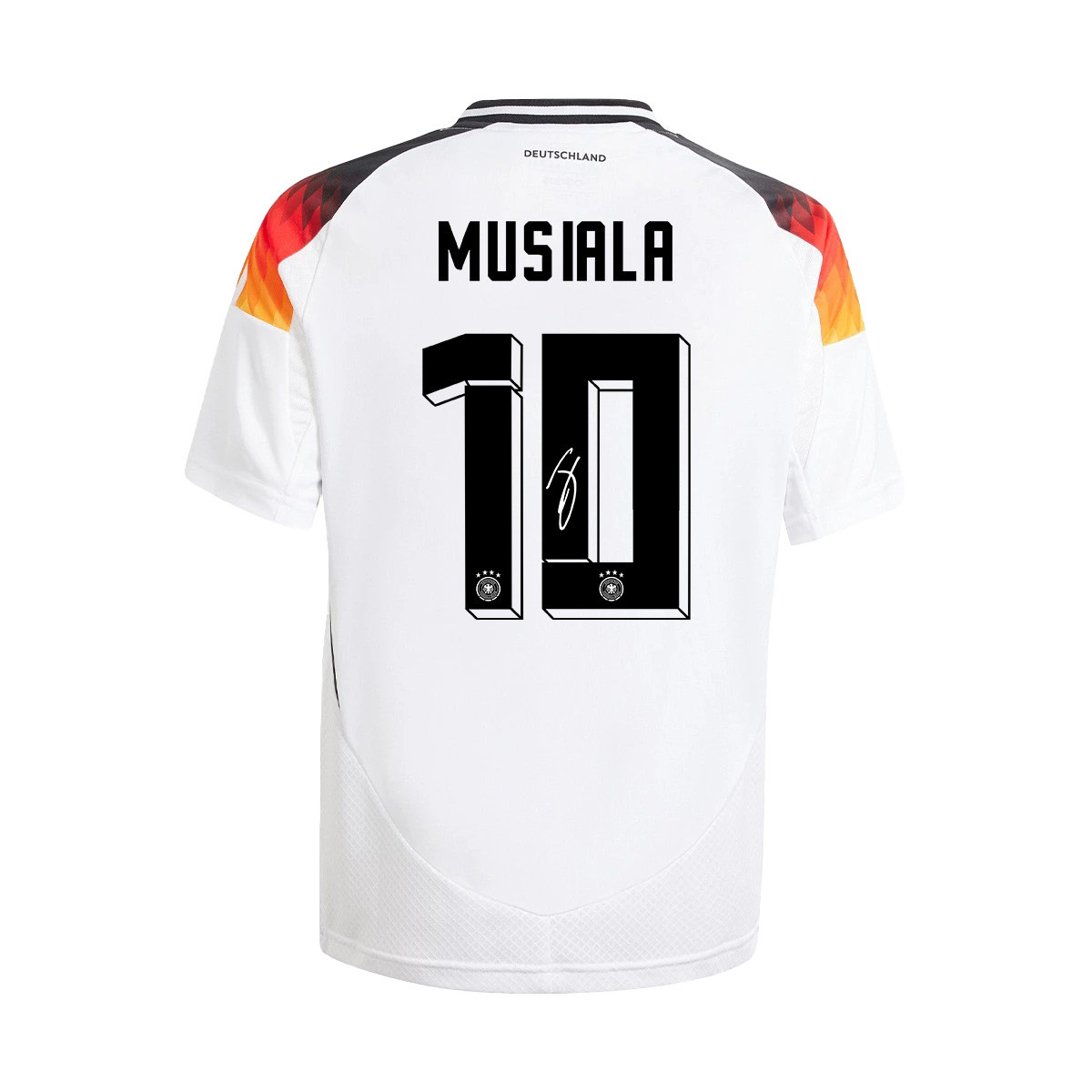 Jamal Musiala 10 Signed Germany National Team 2024/25 YOUTH Jersey Autographed - Home