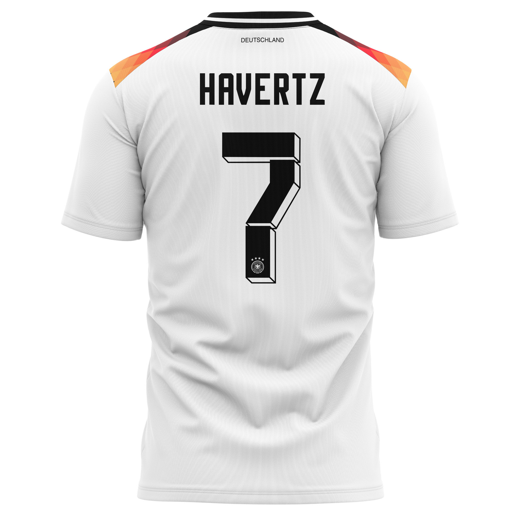 Kai Havertz 7 Germany National Team 2024 Home Kits AOP T-shirt - White