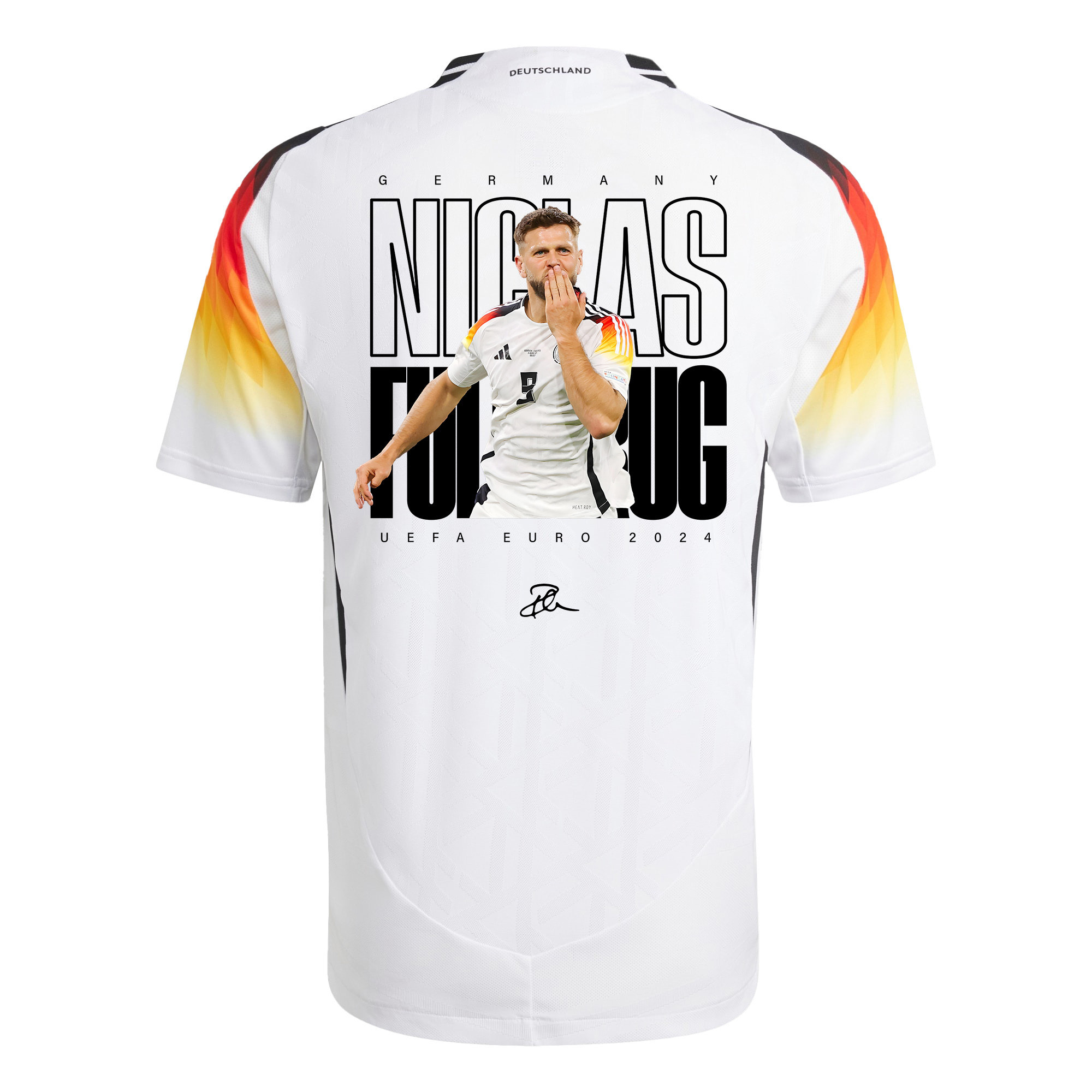 Niclas Füllkrug 9 Signed Goal Germany National Team 2024 Home Men Jersey - Purple