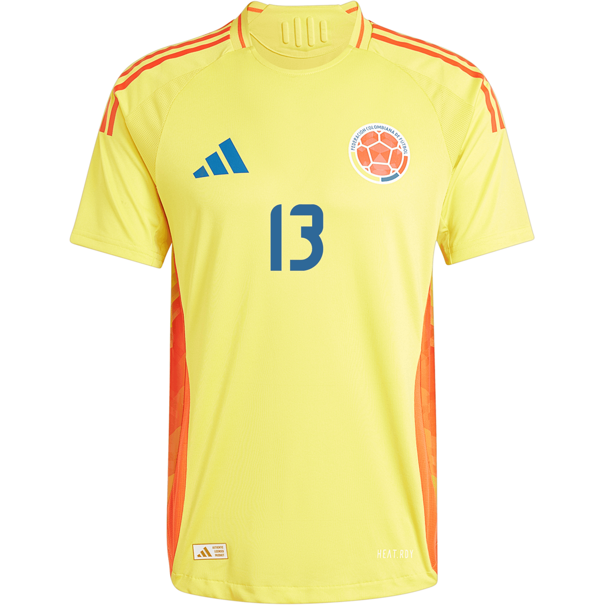 Yerry Mina 13 Colombia National Team 2024 Home Men Jersey - Yellow