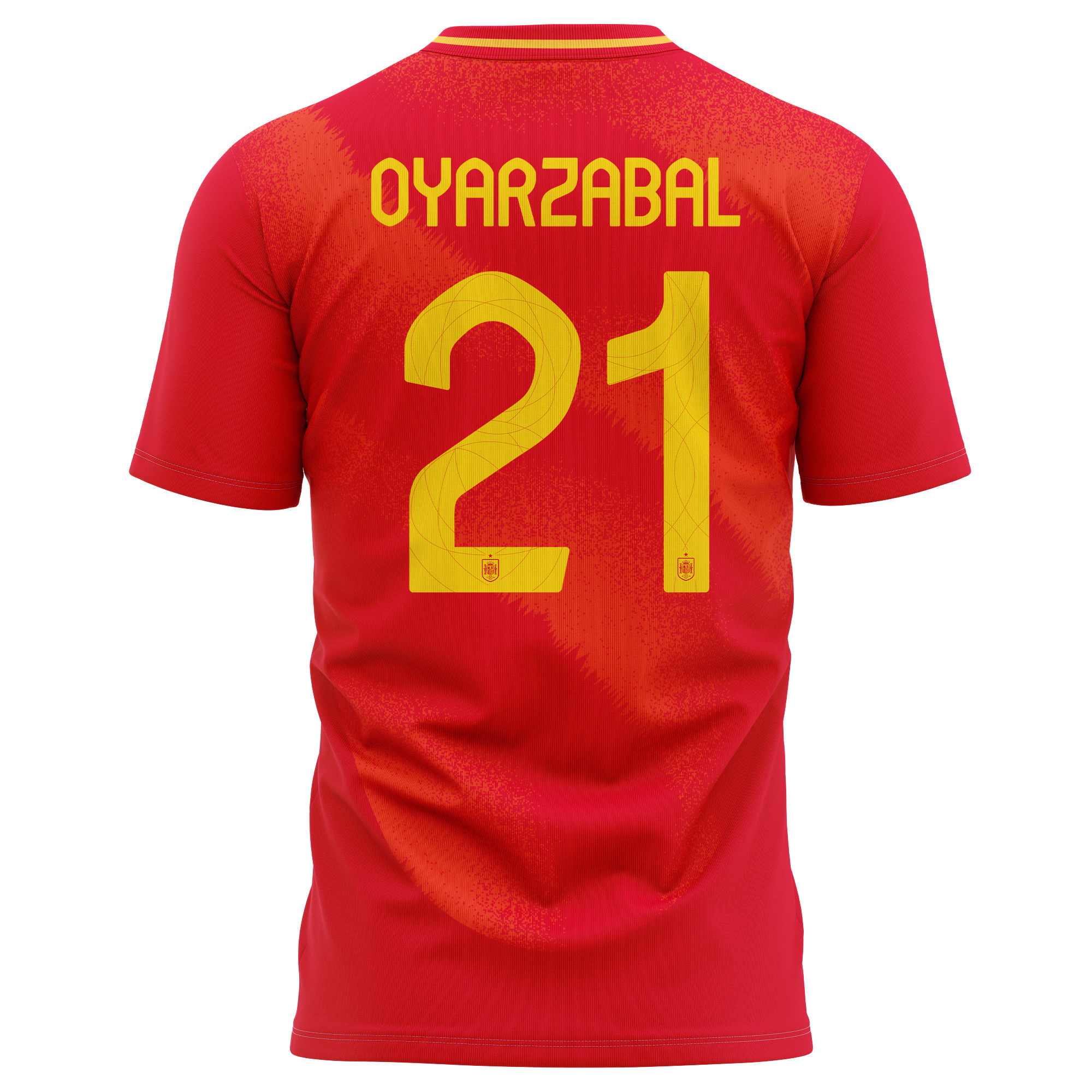 Mikel Oyarzabal 21 Spain National Team 2024 Home Kits AOP T-shirt - Red
