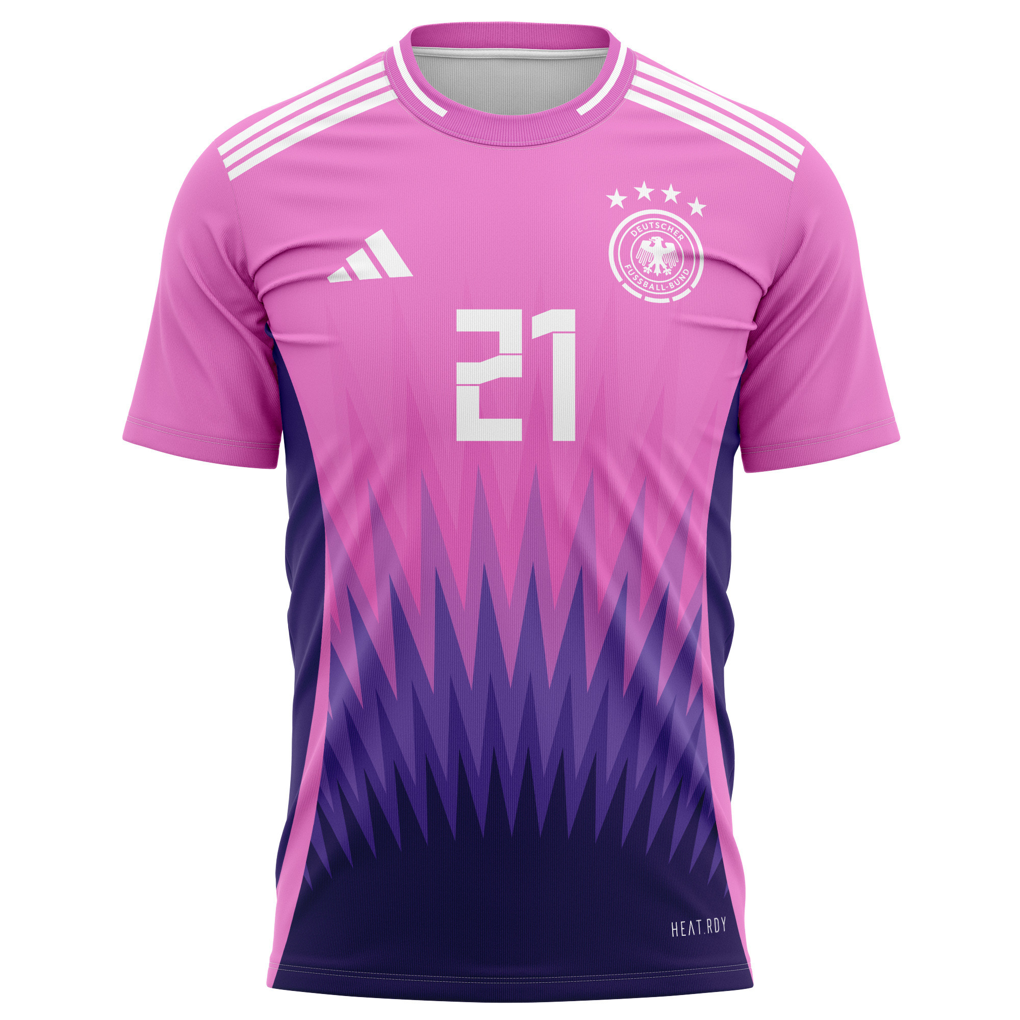 İlkay Gündoğan 21 Germany National Team 2024 Away Kits AOP T-shirt - Purple