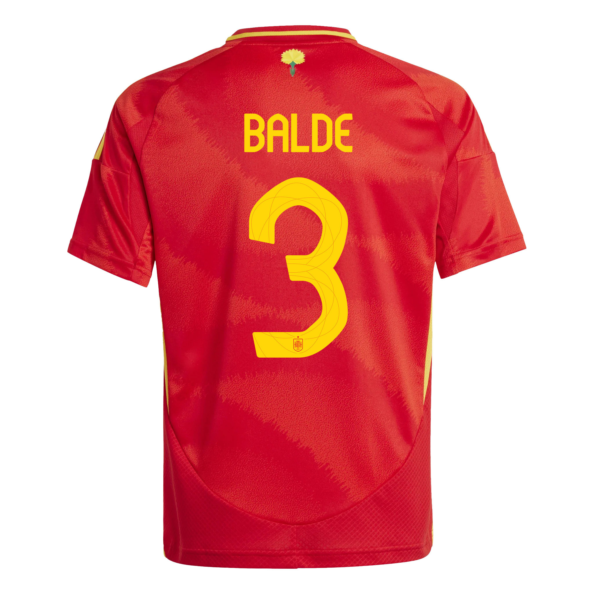 Alejandro Balde 3 Spain National Team 2024 Home YOUTH Jersey - Red