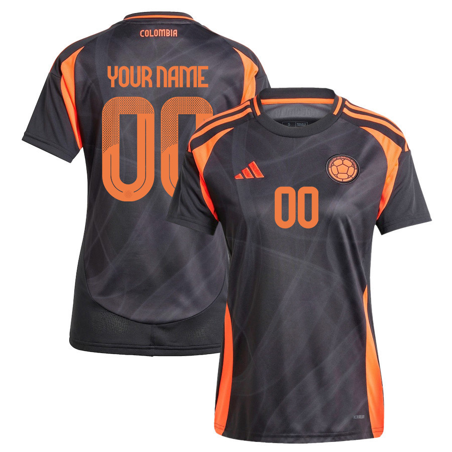 Colombia National Team 2024/25 Away Custom Women Jersey - Black