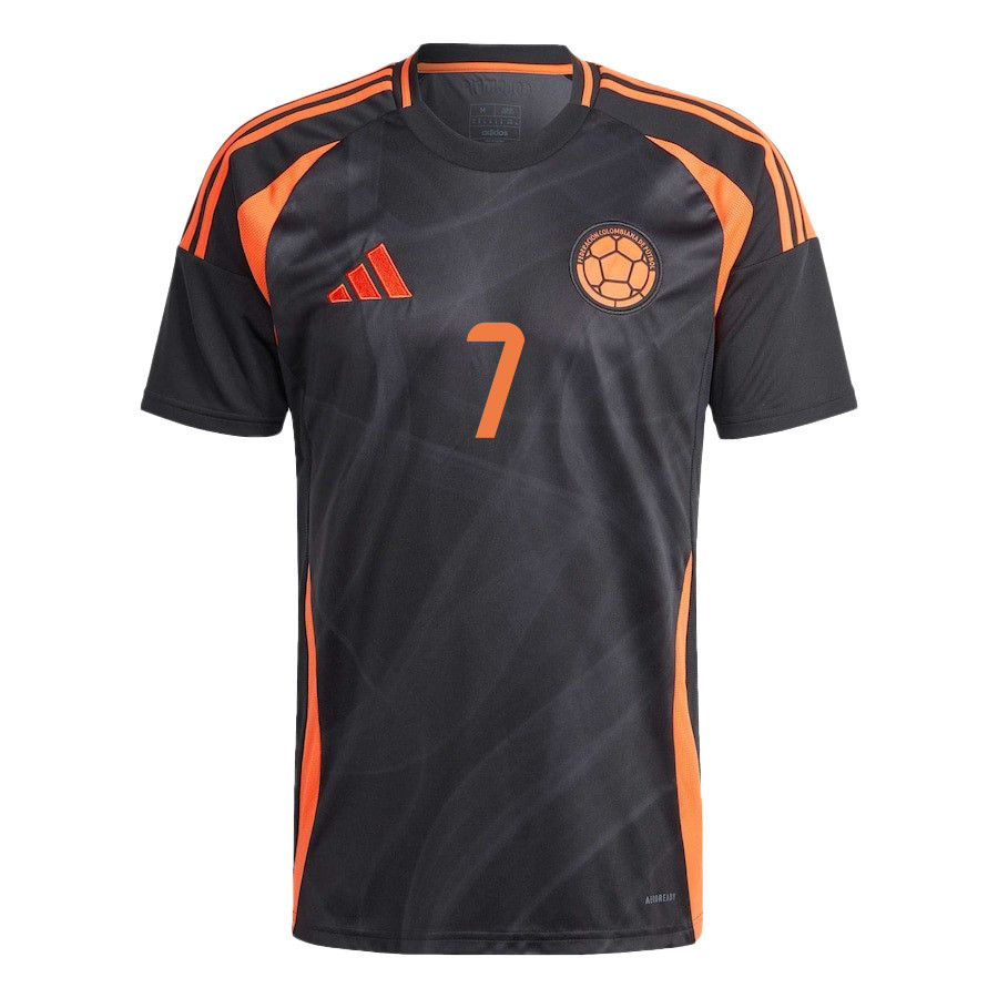 Luis Díaz 7 Colombia National Team 2024/25 Away Men Jersey - Black