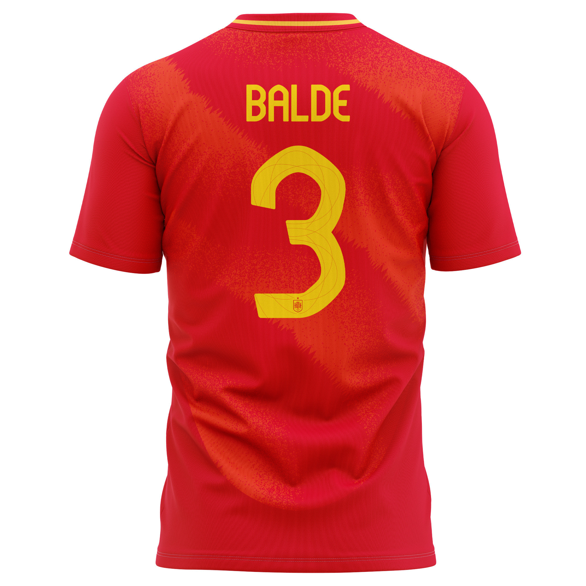 Alejandro Balde 3 Spain National Team 2024 Home Kits AOP T-shirt - Red