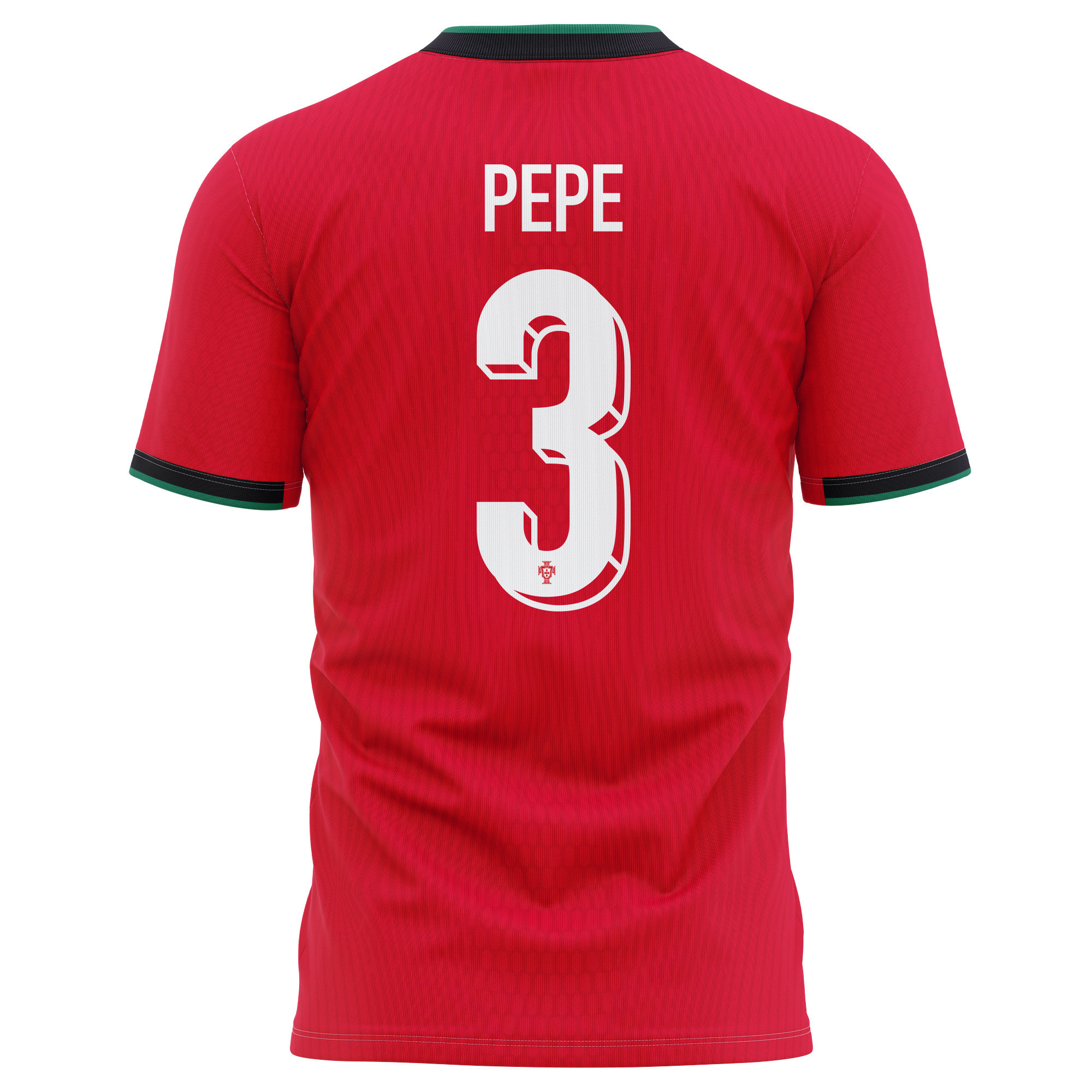 Pepe 3 Portugal National Team 2024/25 Home Kits AOP T-shirt - Red