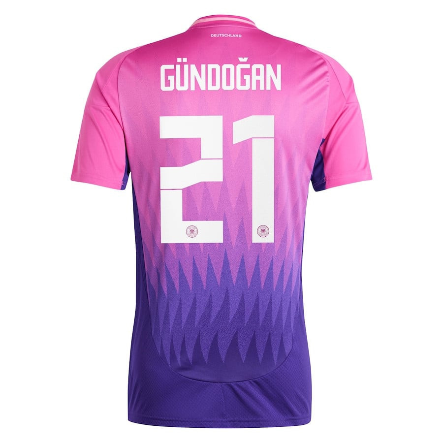 İlkay Gündoğan 21 Germany National Team 2024 Away Men Jersey - Pink