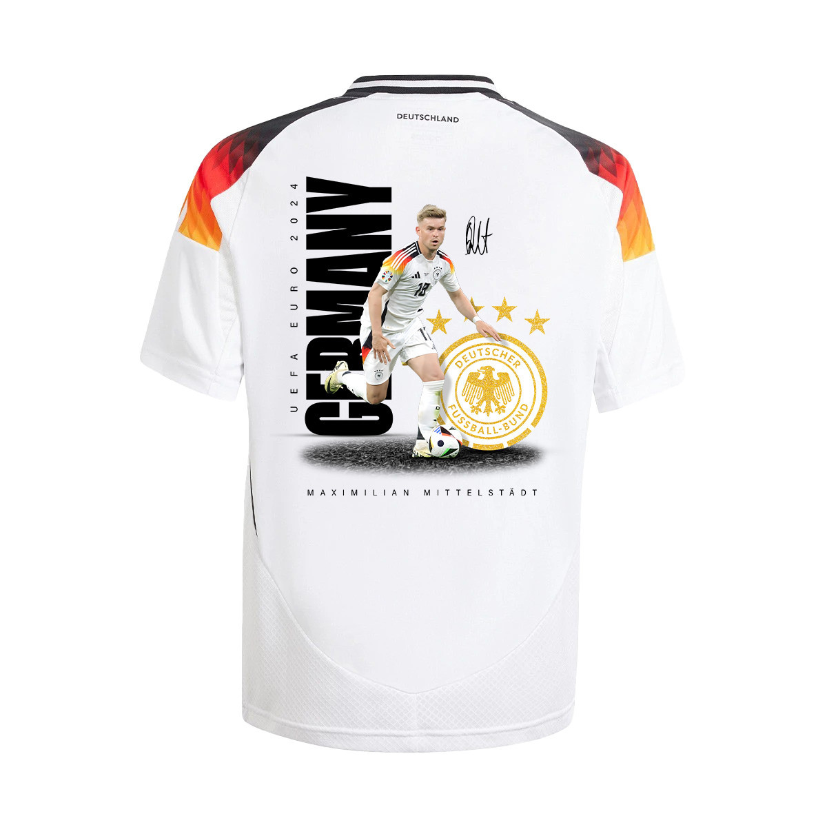 Maximilian Mittelstädt 18 Signed Game-changer Germany National Team 2024 Home YOUTH Jersey - White