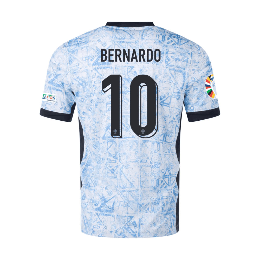Bernardo Silva 10 Portugal National Team 2024 Away Men Jersey - Cream
