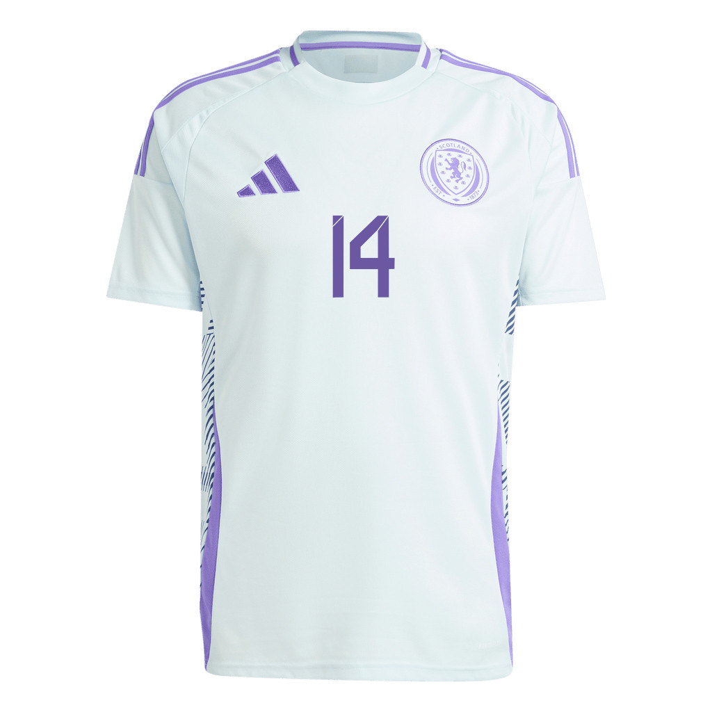 Billy Gilmour 14 Scotland National Team 2024 Away Men Jersey - White