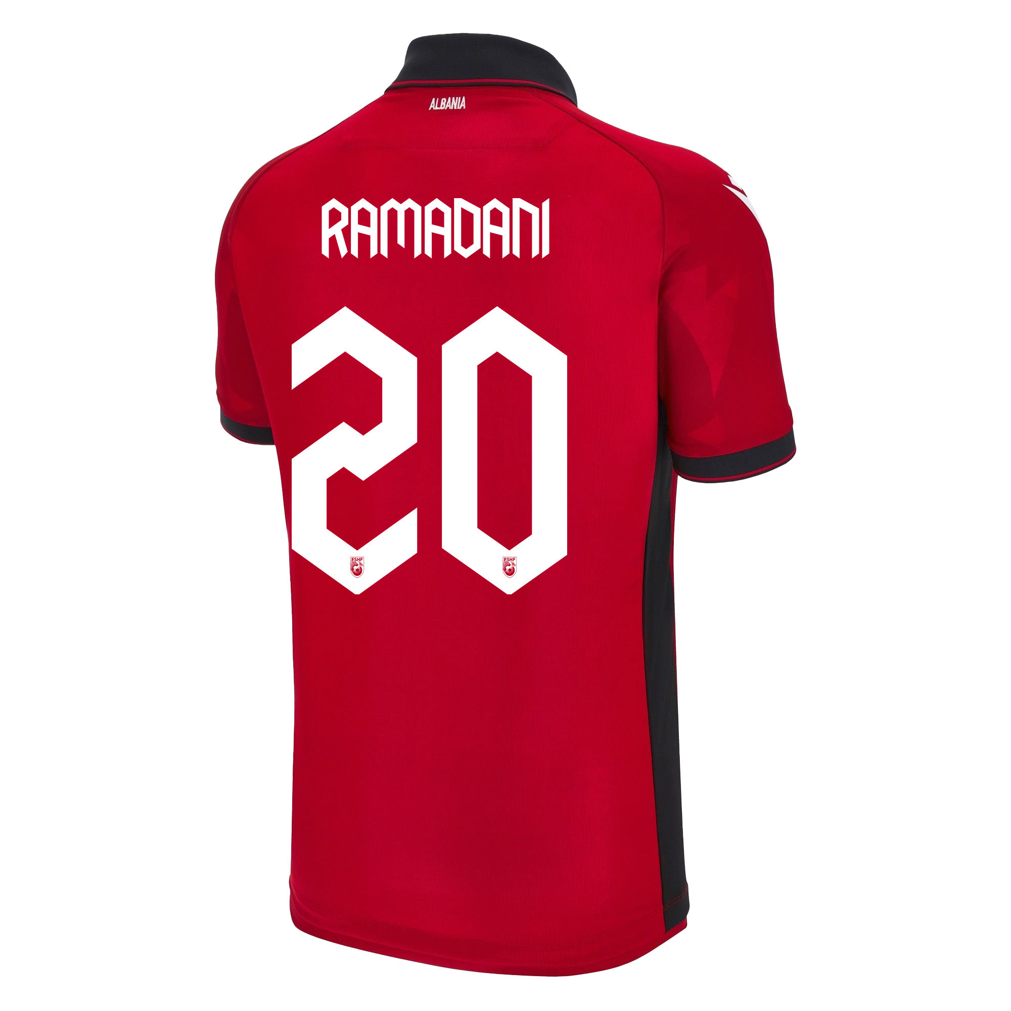 Ylber Ramadani 20 Albania National Team 2024/25 Home Men Jersey - Red