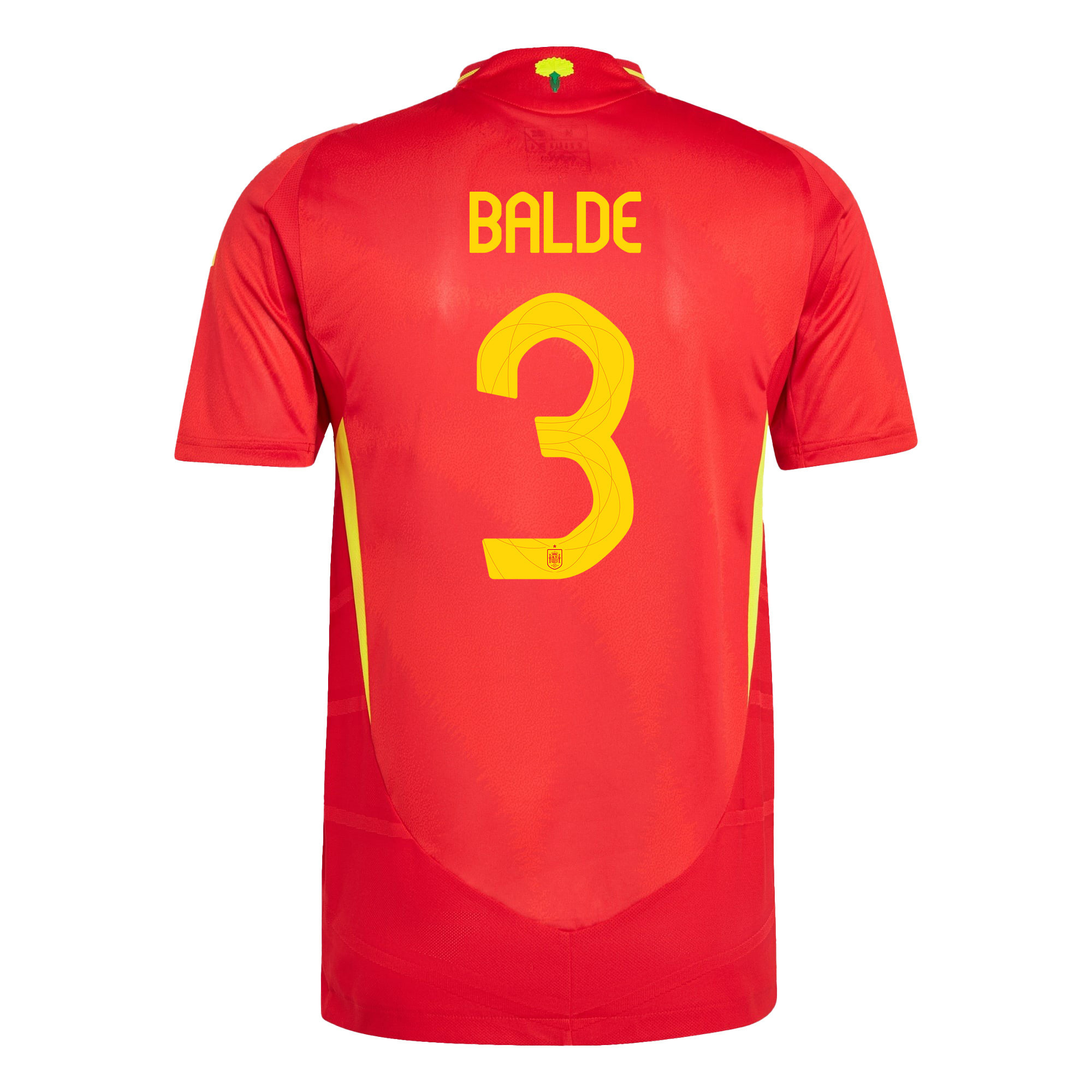 Alejandro Balde 3 Spain National Team 2024 Home Men Jersey - Red