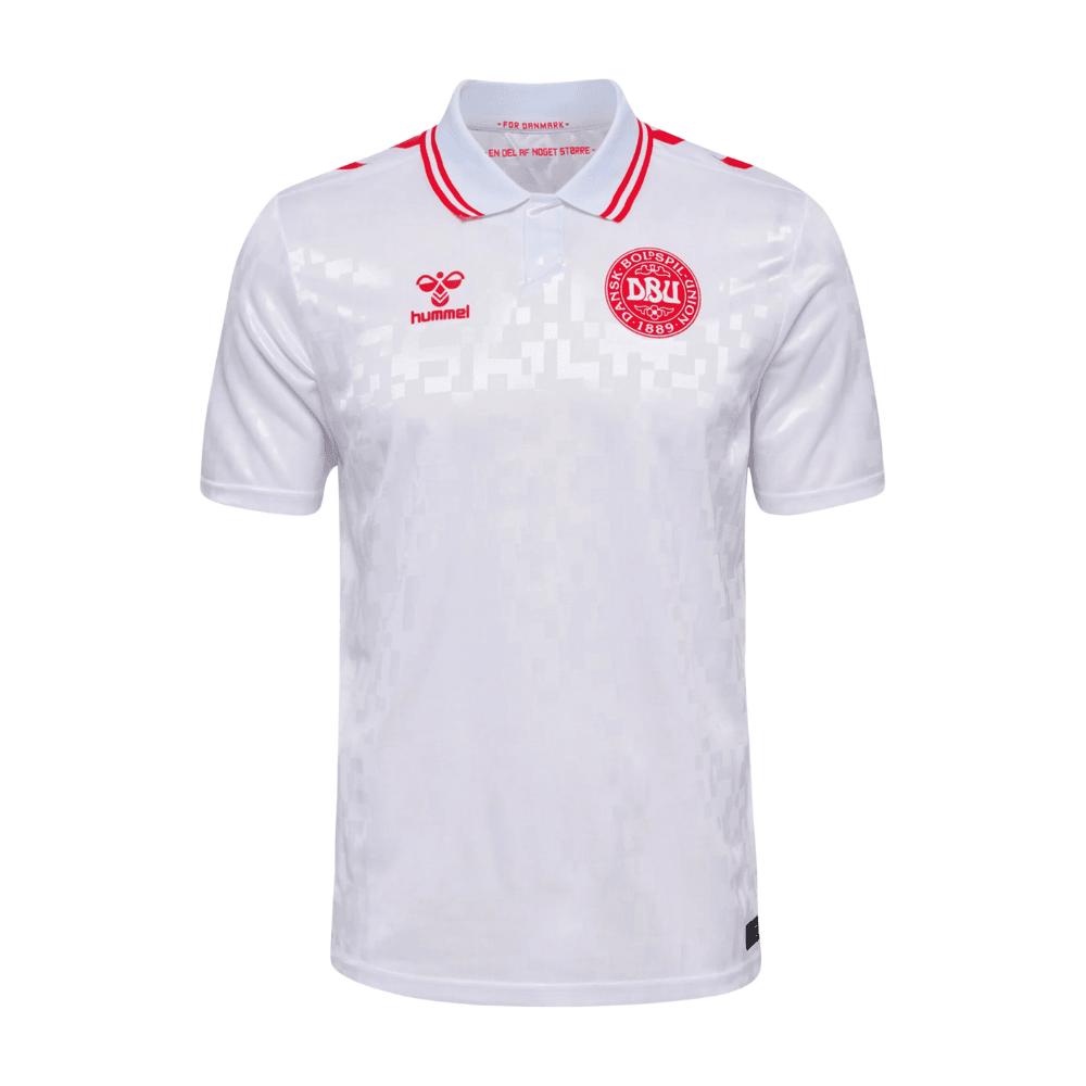 Denmark National Team 2024 Away Stadium YOUTH Jersey - White