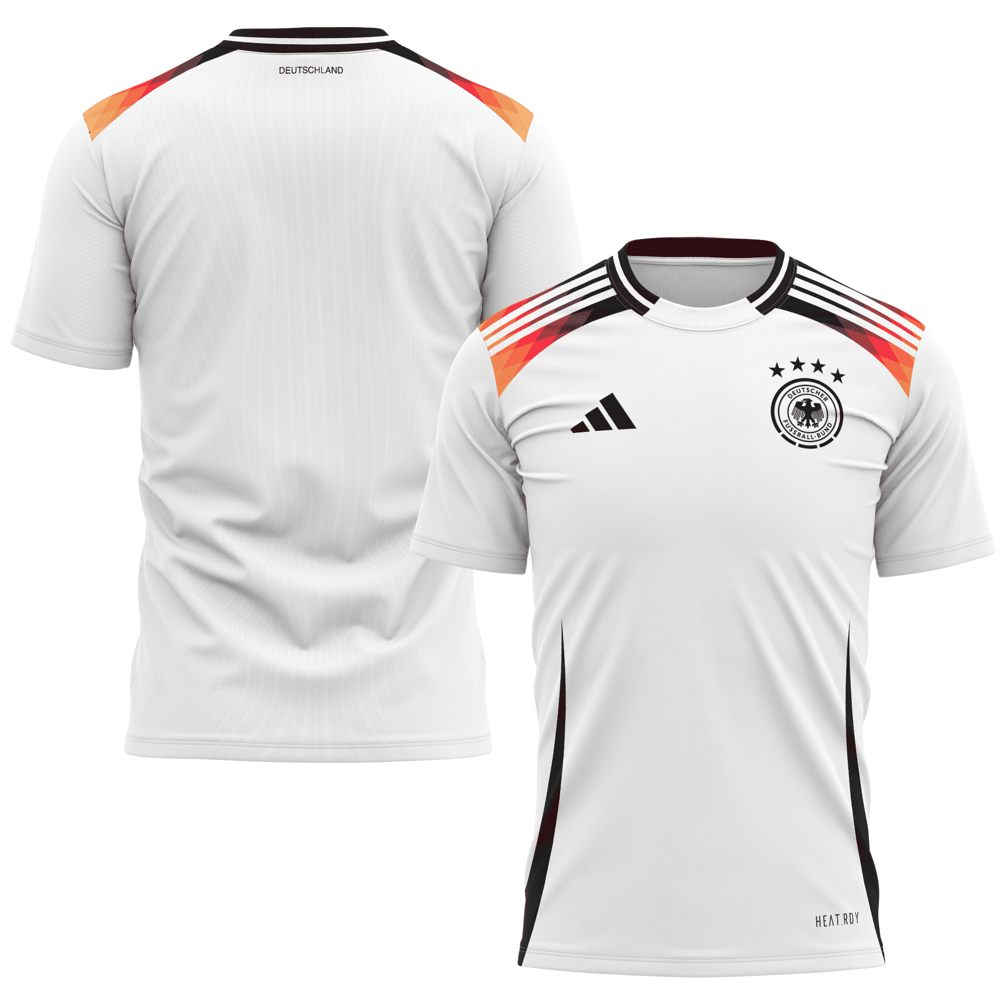 Germany National Team 2024 Home Kits AOP T-shirt - White