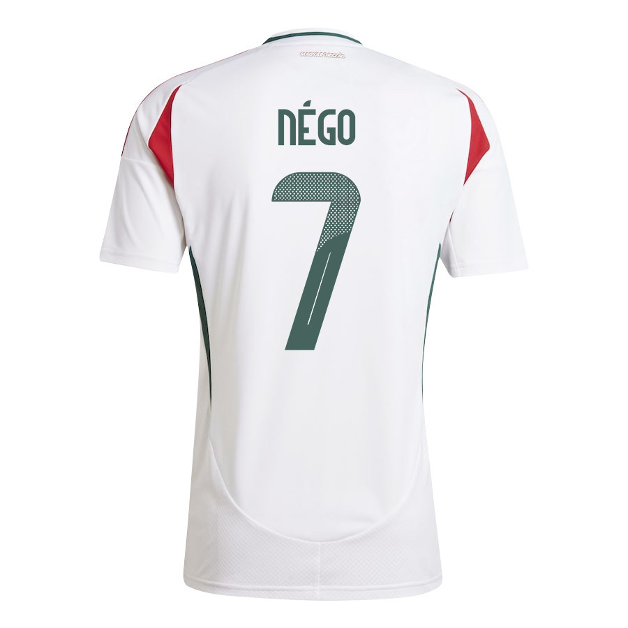 Loïc Négo 7 Hungary National Team 2024/25 Away Men Jersey - White