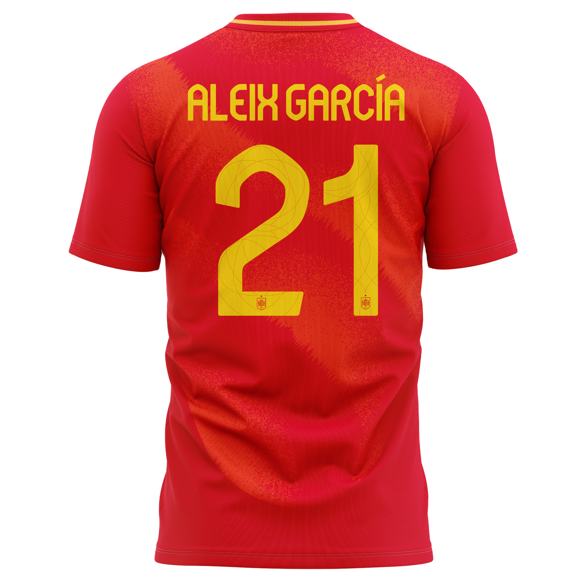 Aleix García 21 Spain National Team 2024 Home Kits AOP T-shirt - Red
