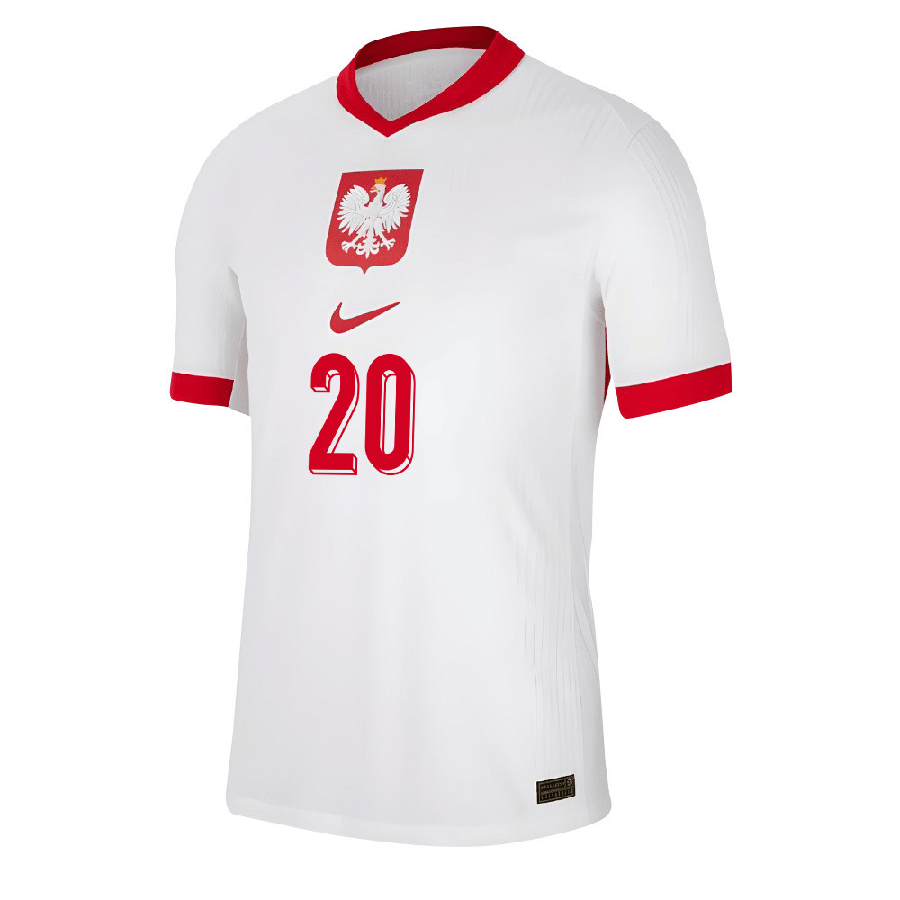 Sebastian Szymanski 20 Poland National Team 2024/25 Home Men Jersey - White