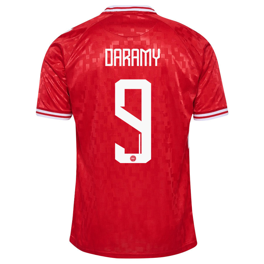 Mohamed Daramy 9 Denmark National Team 2024/25 Home Men Jersey - Red
