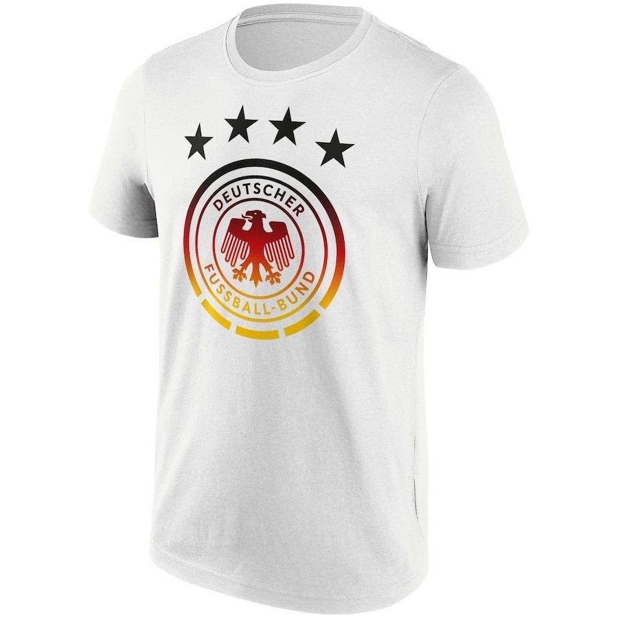 Germany National Team Fade Primary Graphic T-Shirt - White