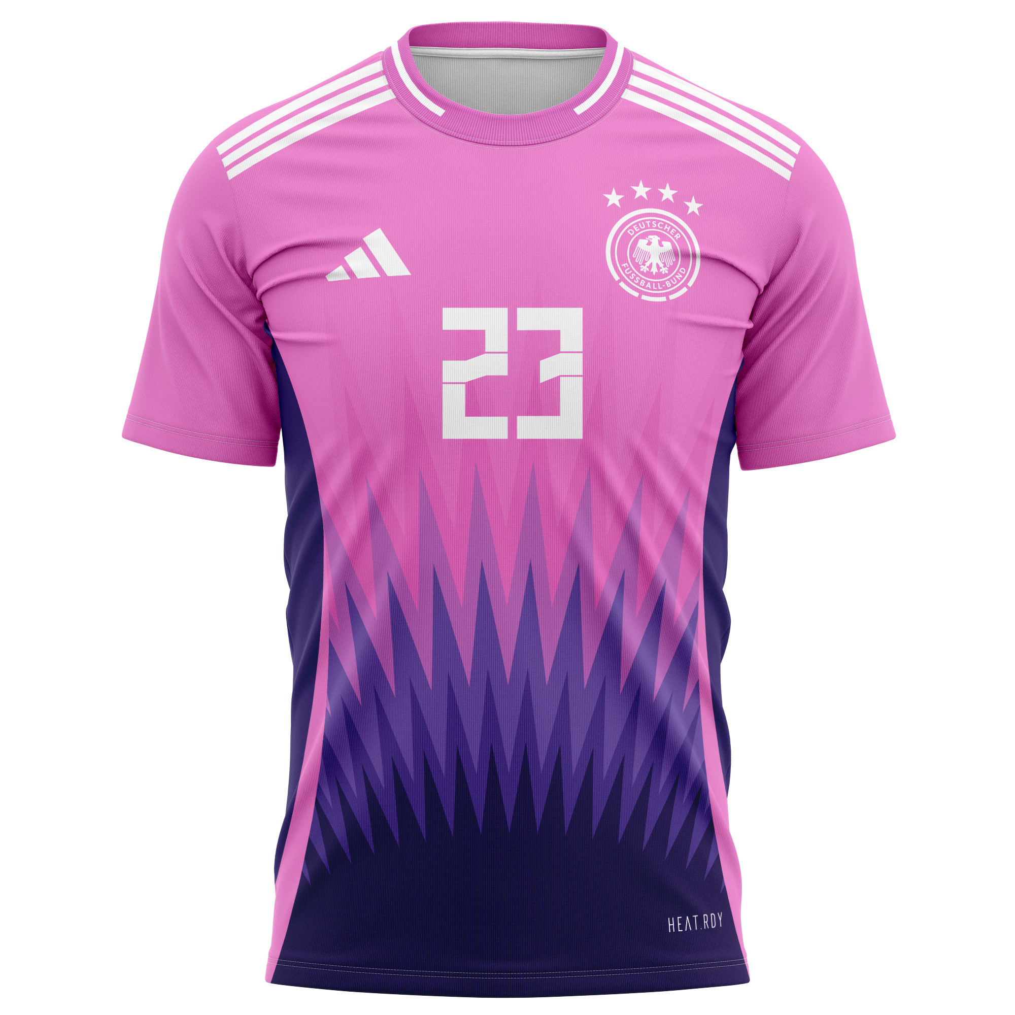 Robert Andrich 23 Germany National Team 2024 Away Kits AOP T-shirt - Purple