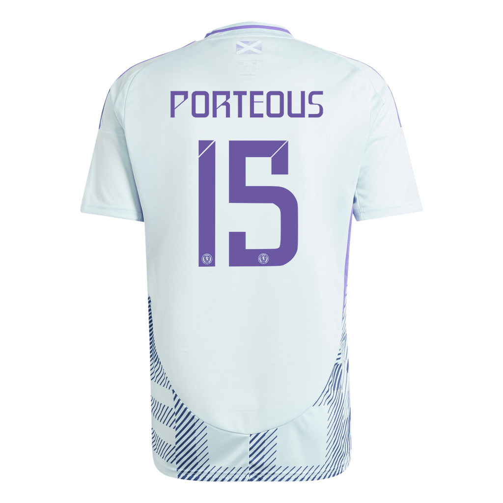 Ryan Porteous 15 Scotland National Team 2024 Away Men Jersey - White